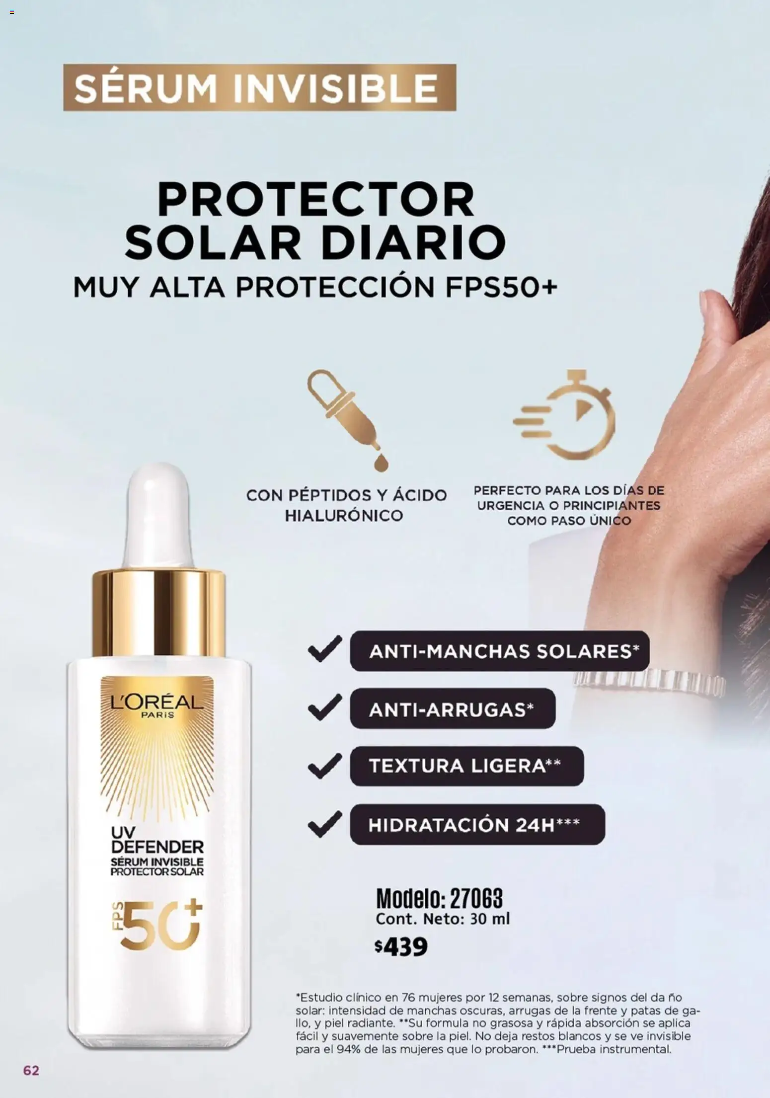 Nuevas ofertas de Ilusión válidas en toda la República Mexicana desde el 01.03.2026. ¡Encuentra las mejores ofertas en Ilusión catálogo Marcas Amigas! | Página: 64 | Productos: Serum, Sobre, Protector solar