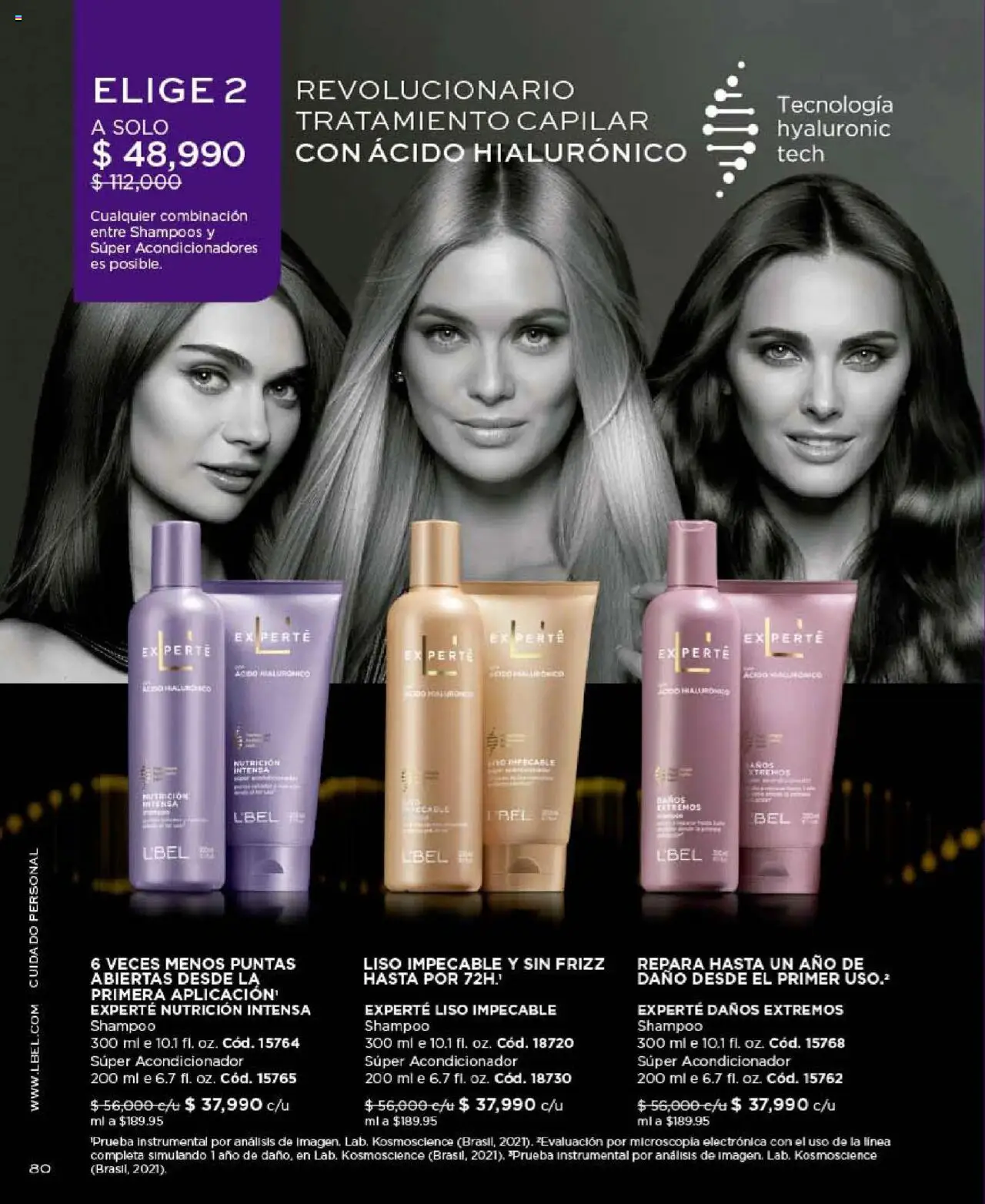 L'Bel revista - valida desde el 24.09.2025 | Página: 80 | Productos: Shampoo, Acondicionador, Combinación