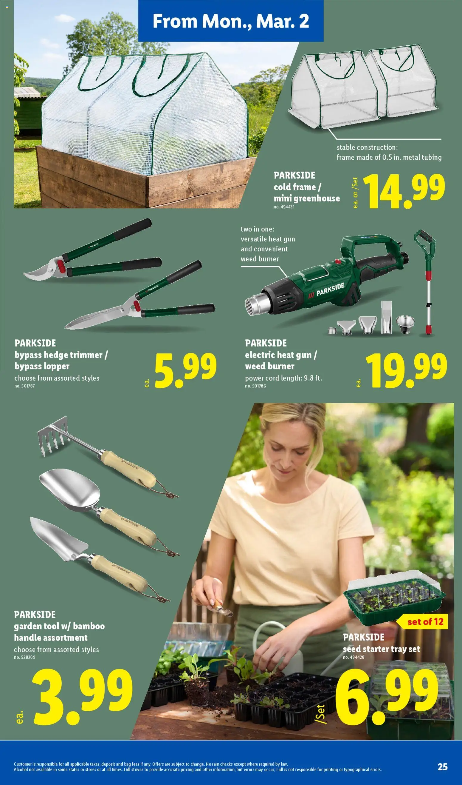 Lidl Weekly Ad - valid from 25.02.2026 | Page: 25 | Products: Trimmer, Starter, Bag, Gun