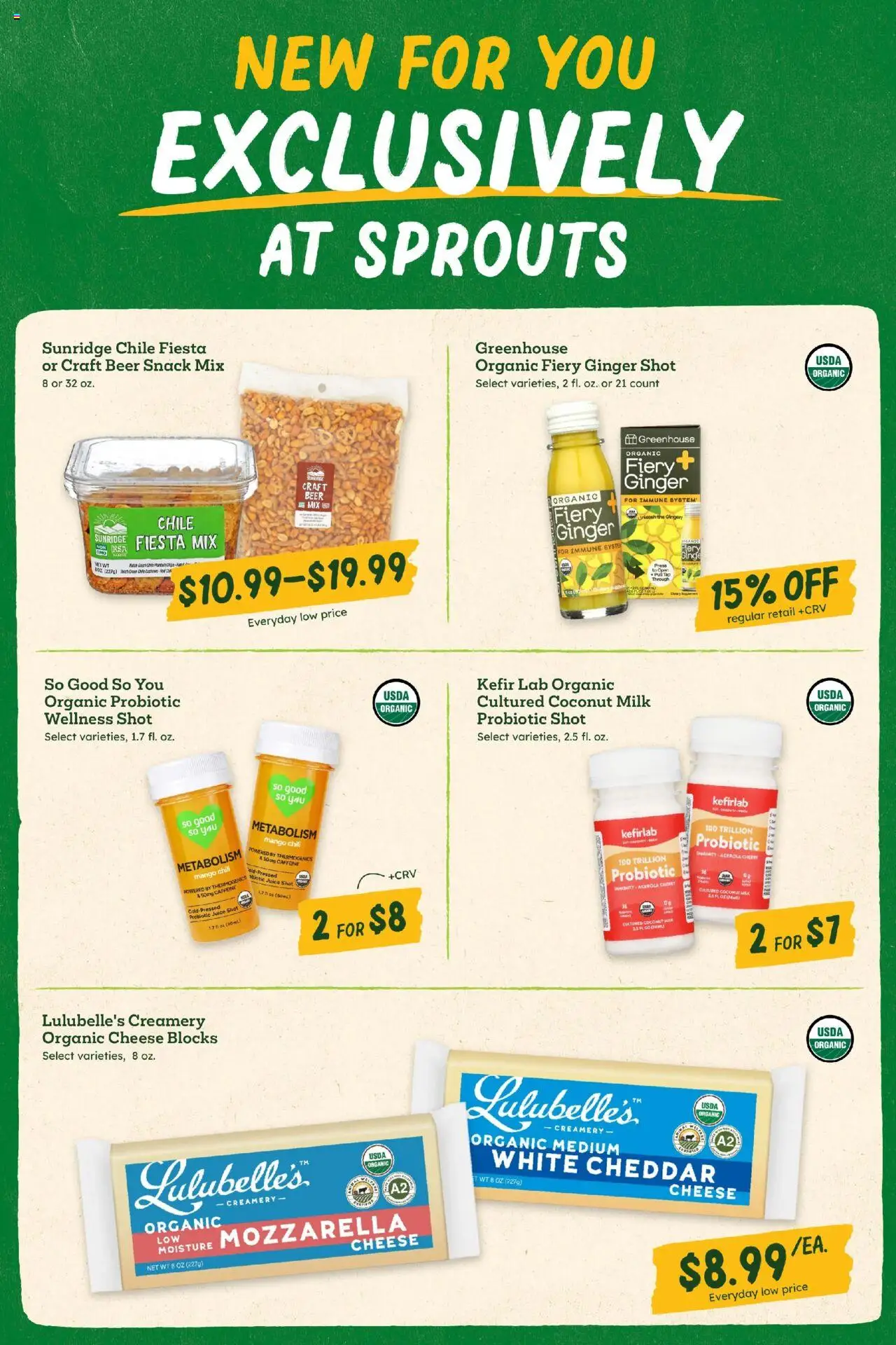 Sprouts Weekly Ad - valid from 06.08.2025 | Page: 7 | Products: Ginger, Milk, Cheese, Beer