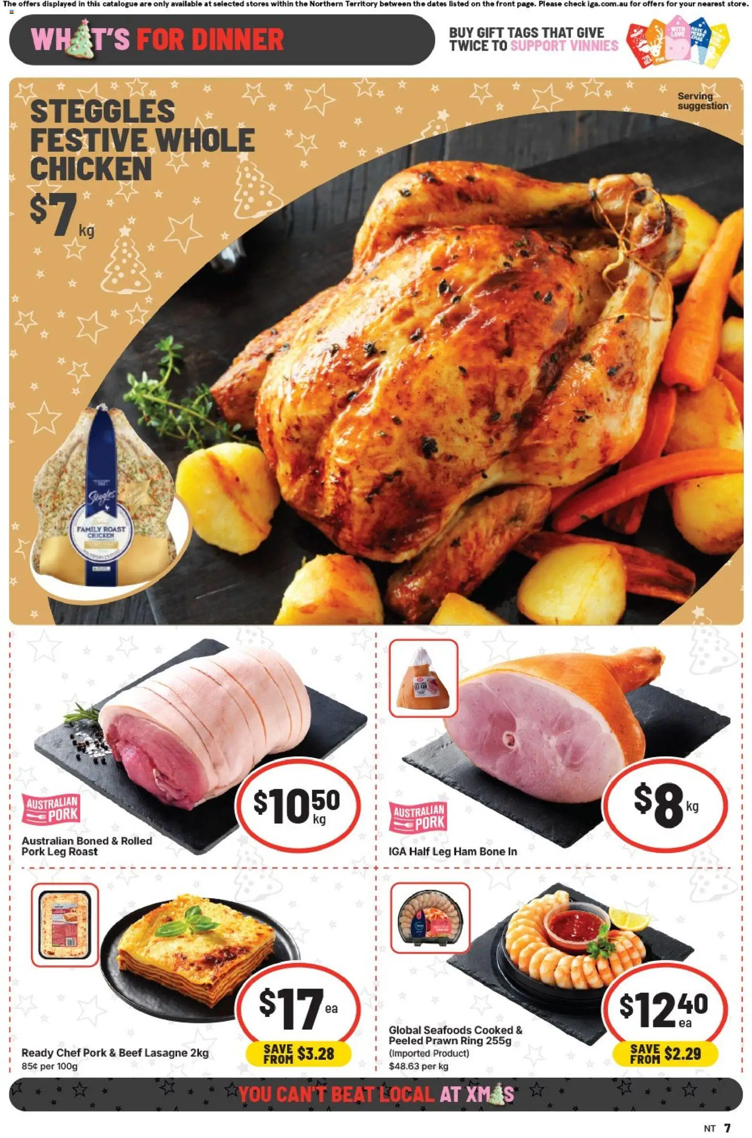 IGA catalogue - valid from 17.12.2025 | Page: 7 | Products: Ham, Chicken, Pork, Beef