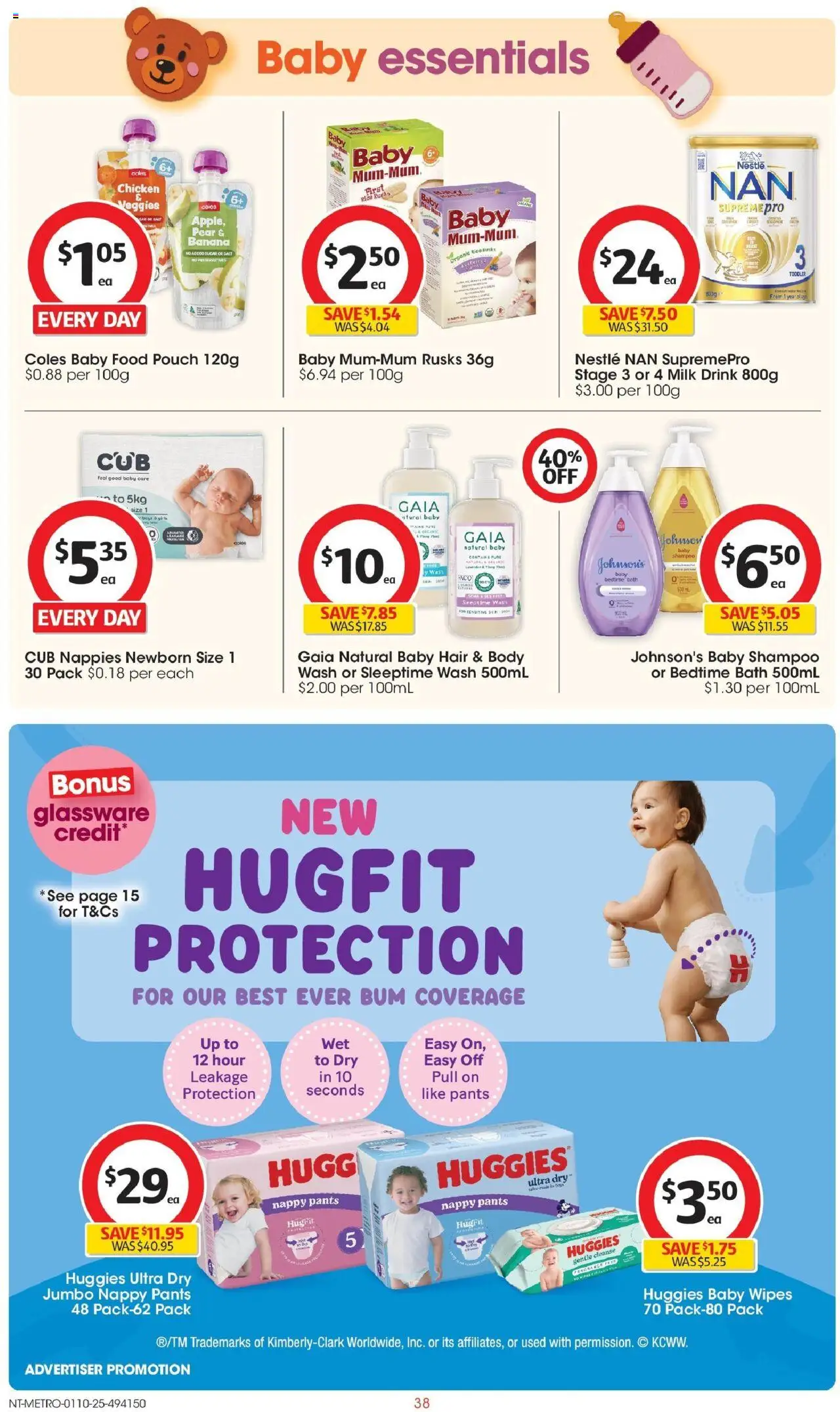 Coles catalogue - valid from 01.10.2025 | Page: 38 | Products: Fragrance, Shampoo, Sugar, Pear