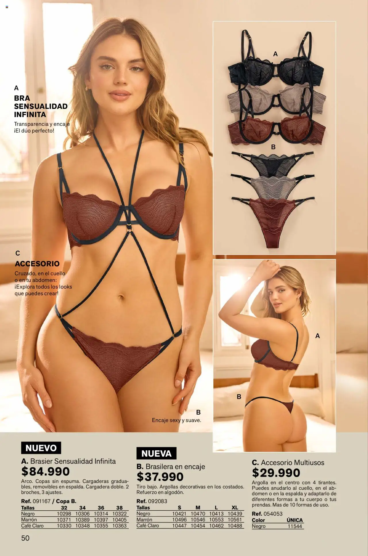 Leonisa revista - valida desde el 12.09.2025 | Página: 50 | Productos: Brasier, Cuello, Café