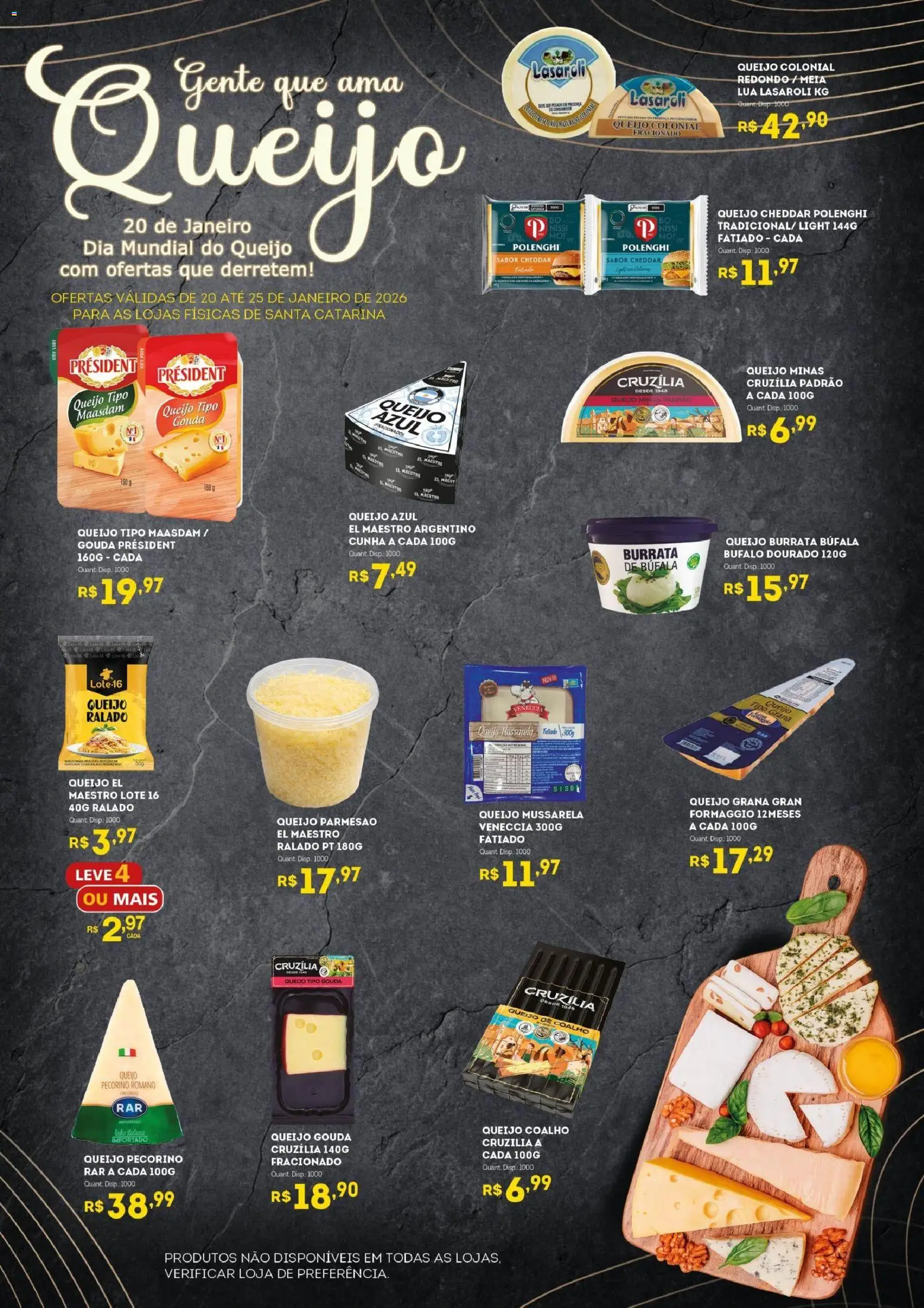 Bistek Supermercados Folheto - válido de 20.01.2026 | Página: 2 | Produtos: Queijo, Parmesão, Gouda, Mussarela