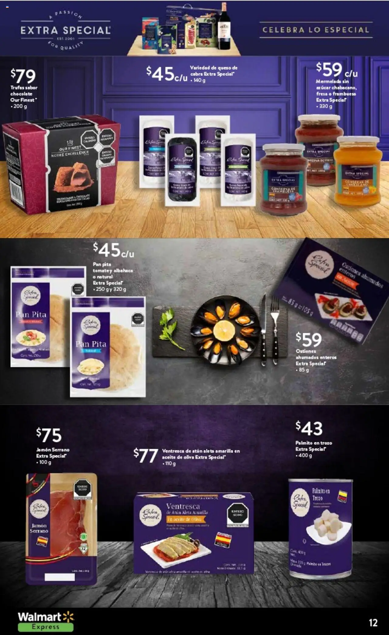 Nuevas ofertas de Walmart Express válidas en toda la República Mexicana desde el 14.08.2025. ¡Encuentra las mejores ofertas en Walmart Express - Folleto! | Página: 12 | Productos: Aceite de oliva, Pan, Chocolate, Mermelada