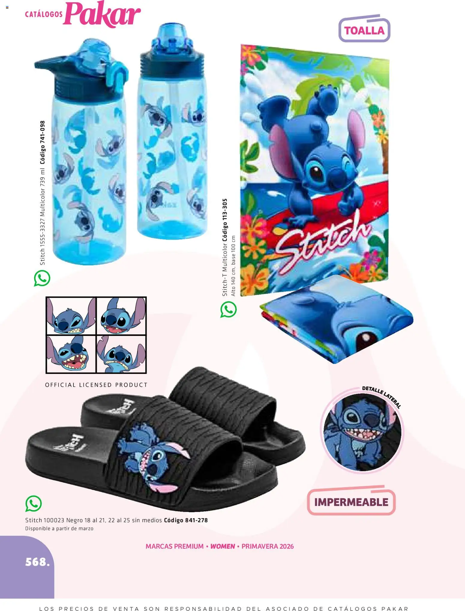 Nuevas ofertas de SC Pakar válidas en toda la República Mexicana desde el 27.02.2026. ¡Encuentra las mejores ofertas en SC Pakar catálogo Premium Women! | Página: 568 | Productos: Toalla