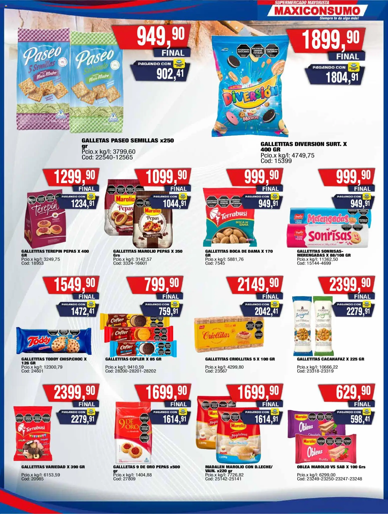 Maxiconsumo ofertas │ válido desde el 23.03.2026 | Página: 7 | Productos: Galletitas, Semillas, Té, Galletas