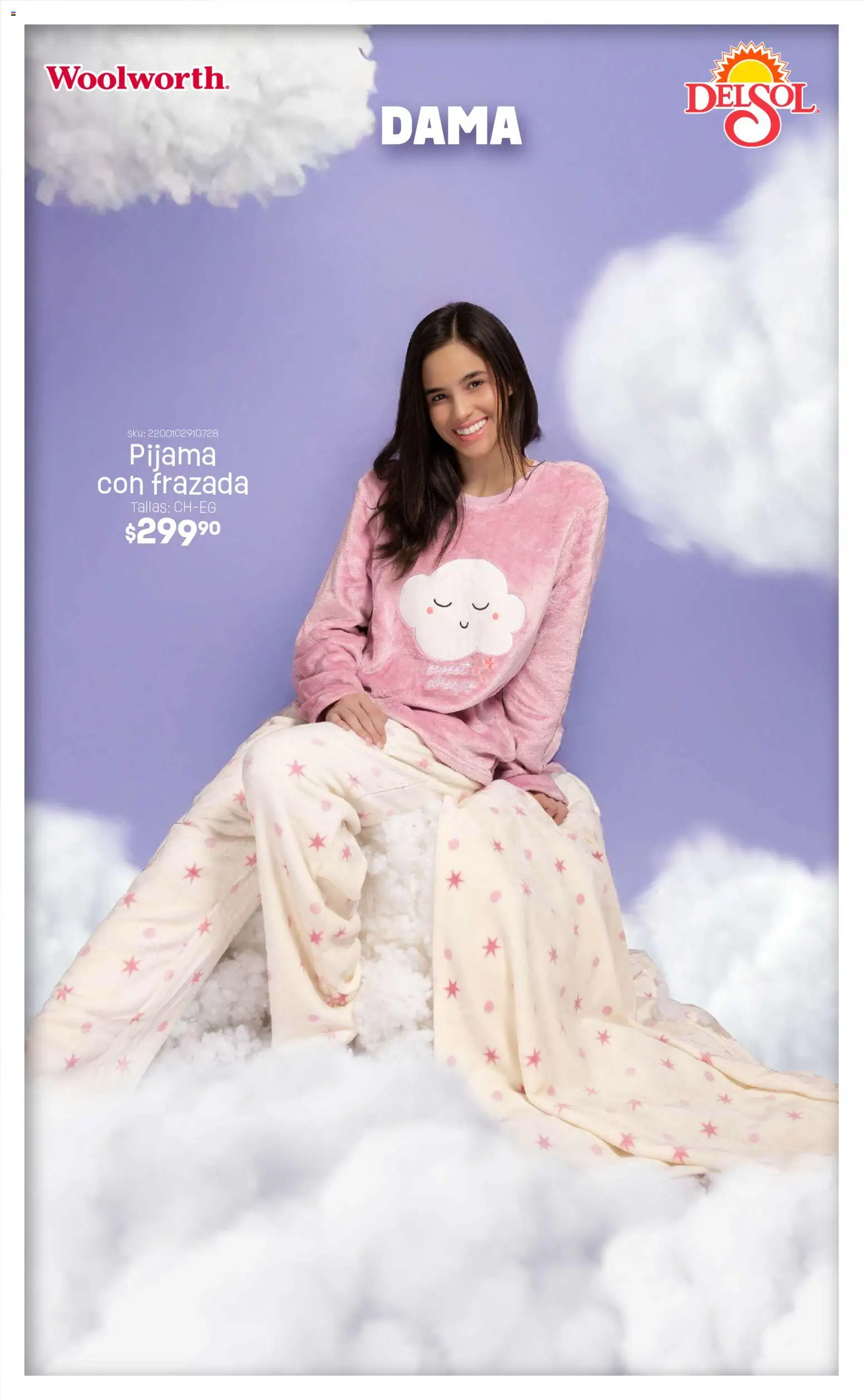 Nuevas ofertas de Del Sol y Woolworth válidas en toda la República Mexicana desde el 04.11.2025. ¡Encuentra las mejores ofertas en Del Sol y Woolworth catálogo! | Página: 5 | Productos: Pijama
