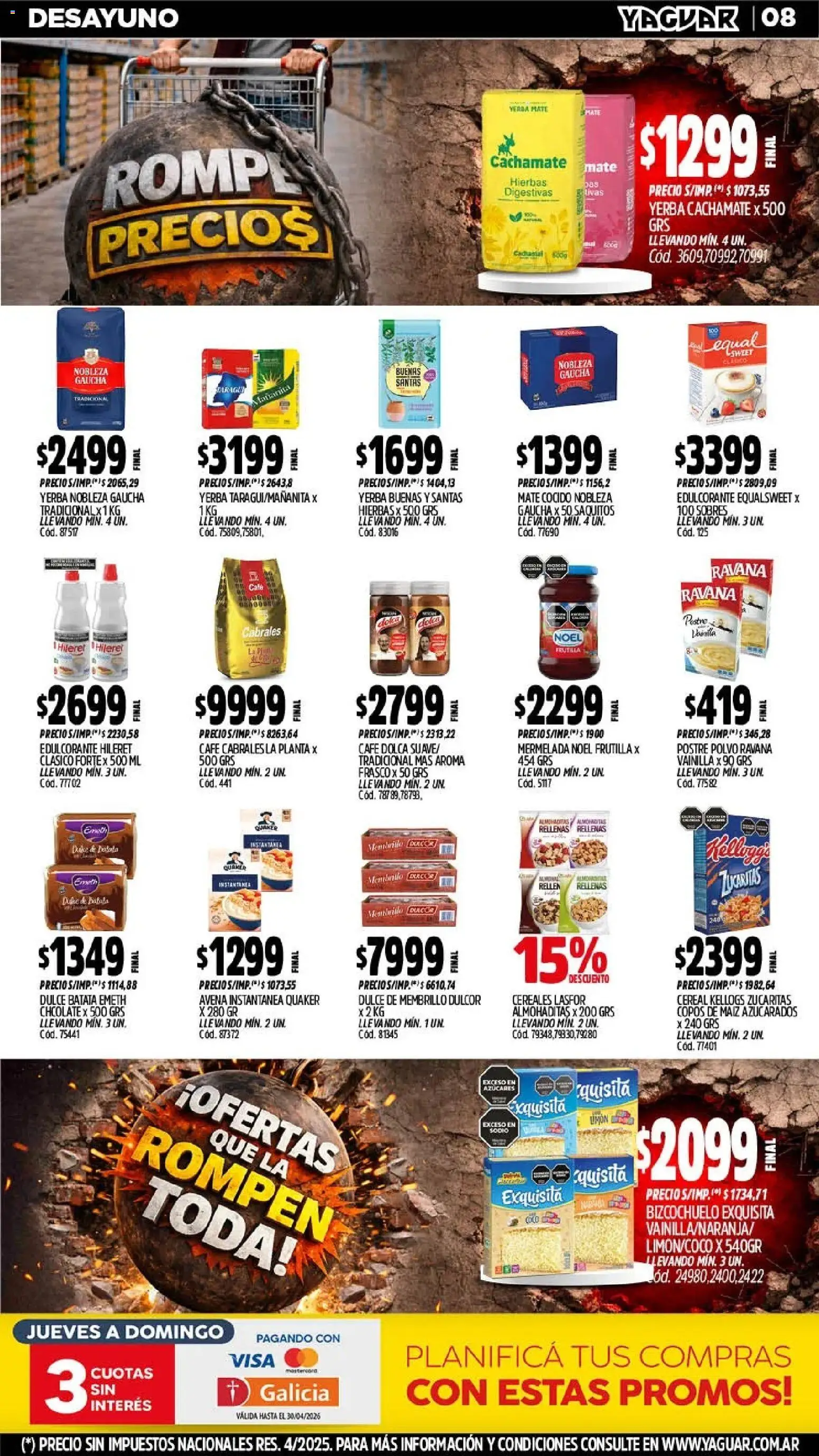 Yaguar - Oferta Semanal Trelew │ válido desde el 20.04.2026 | Página: 9 | Productos: Frutilla, Polvo, Limón, Planta