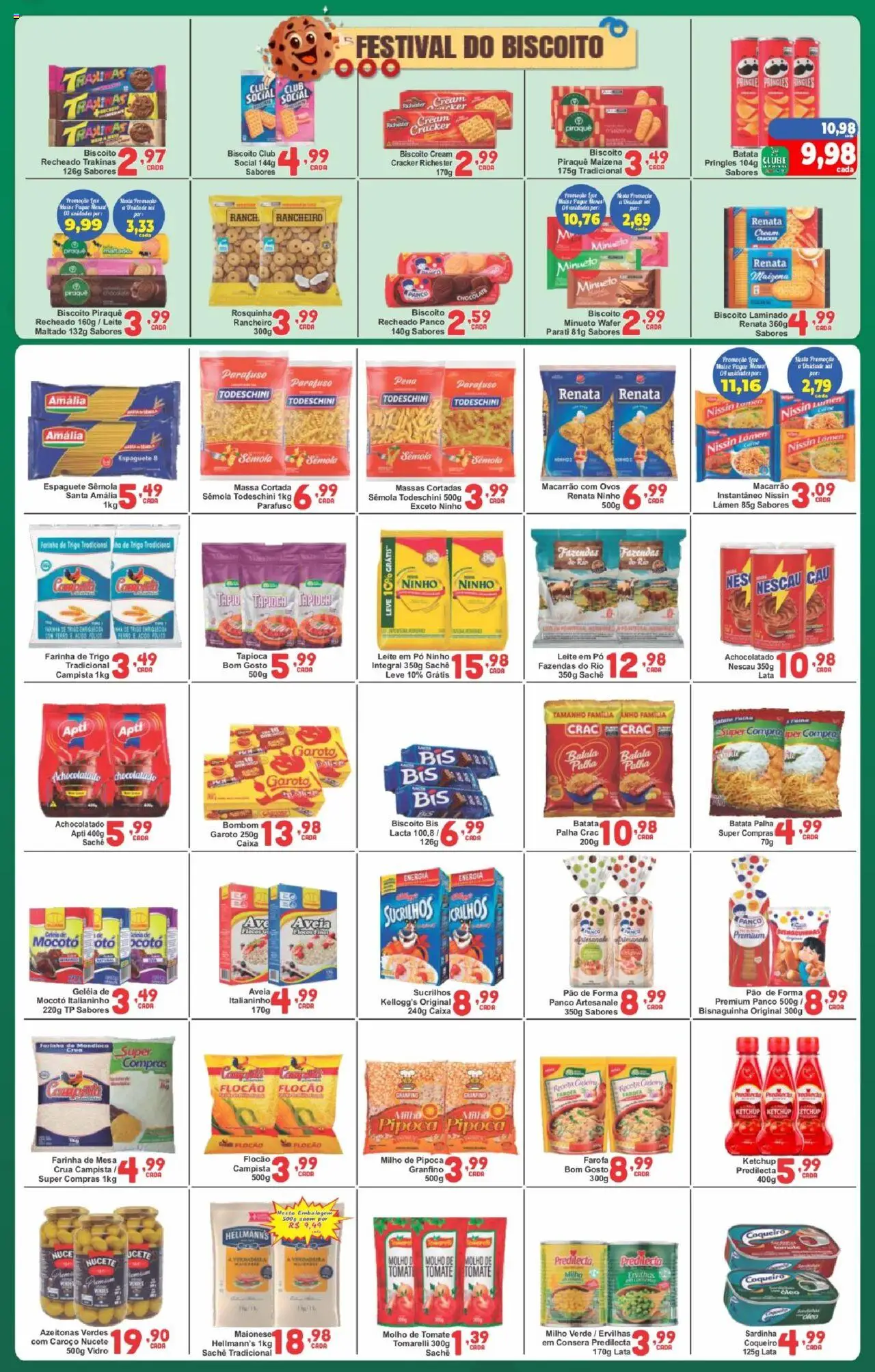 Rede Super Compras Folheto - válido de 21.10.2025 | Página: 4 | Produtos: Azeitonas, Mandioca, Farinha de trigo, Sucrilhos