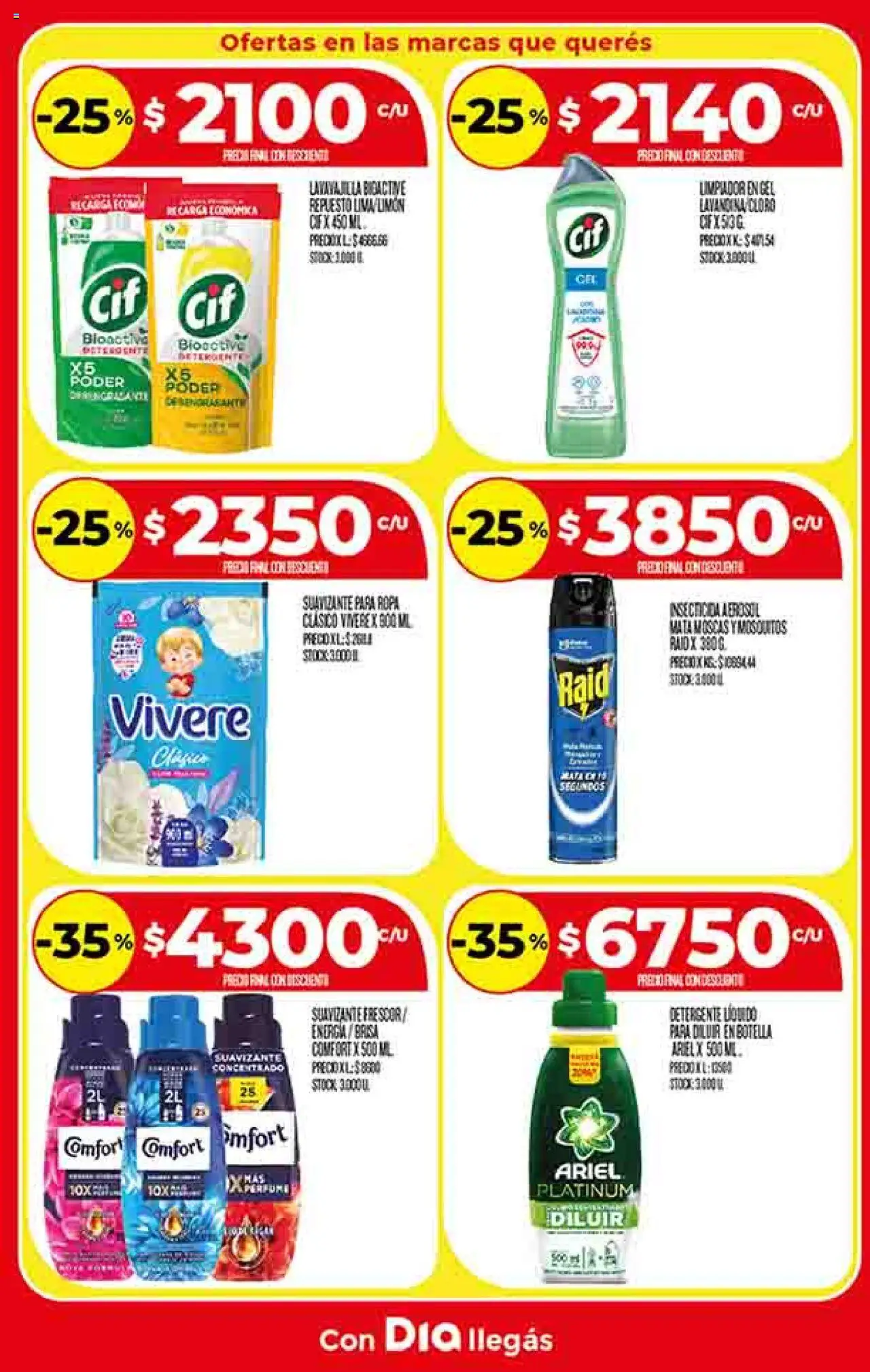 Supermercado DIA Ofertas │ válido desde el 13.08.2025 | Página: 20 | Productos: Botella, Insecticida, Detergente, Limpiador