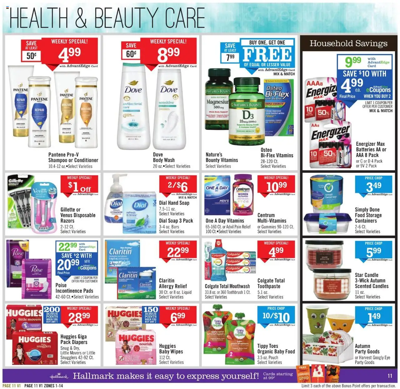 Price Chopper Weekly Ad - valid from 21.09.2025 | Page: 11 | Products: Shelf, Shampoo, Soap, Baby food