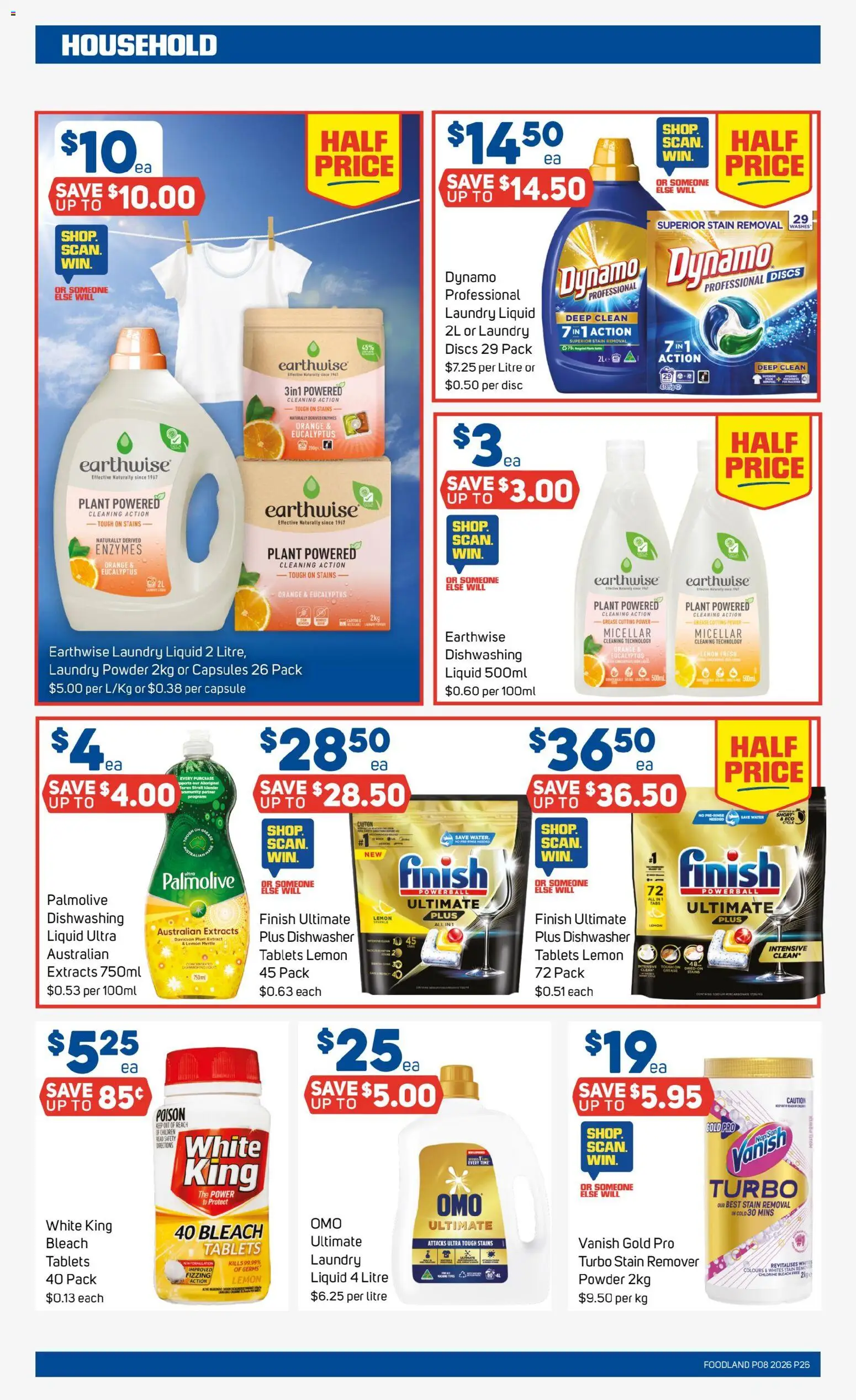 Foodland catalogue - valid from 18.02.2026 | Page: 26 | Products: Household, Stain remover, Lemon, Dishwasher