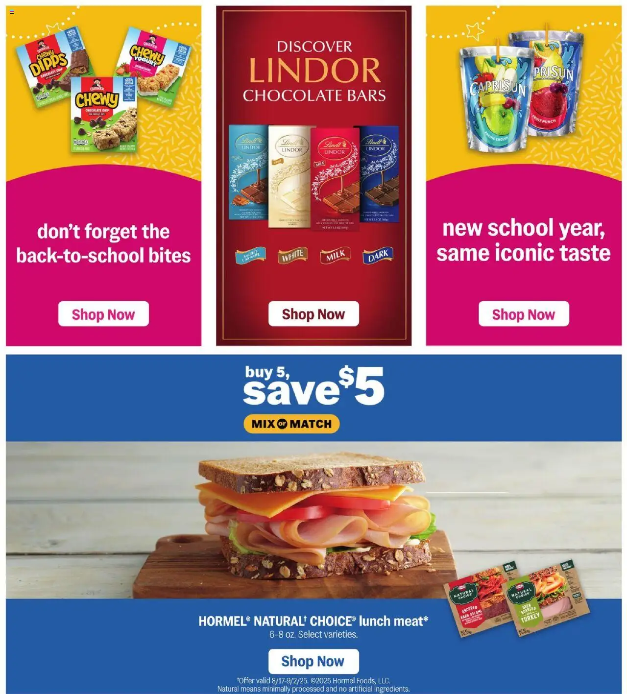 Meijer Weekly Ad - valid from 24.08.2025 | Page: 54 | Products: Milk, Yogurt, Salami, Chocolate Chip