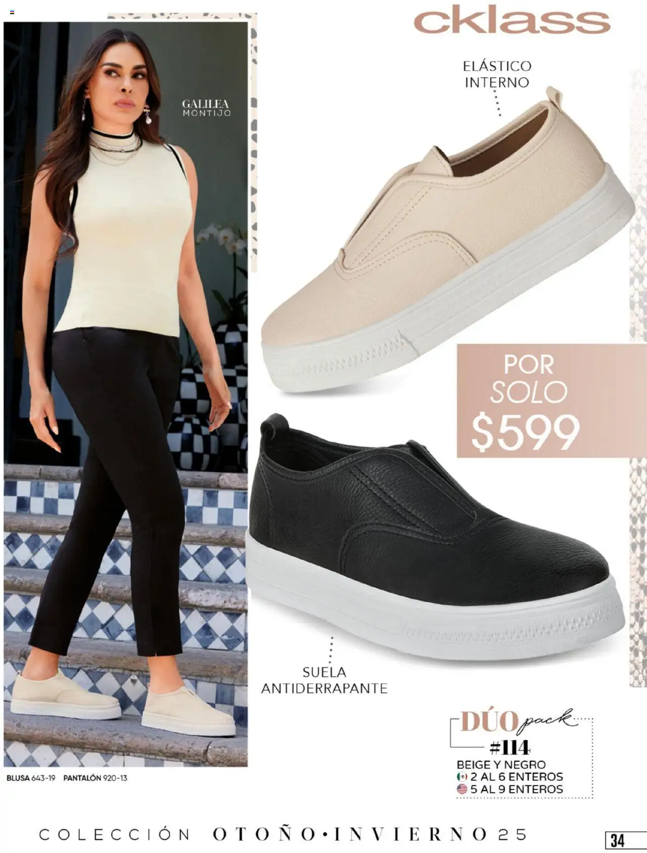 Nuevas ofertas de Cklass válidas en toda la República Mexicana desde el 14.07.2025. ¡Encuentra las mejores ofertas en Cklass catálogo Six y Duopack! | Página: 35 | Productos: Blusa