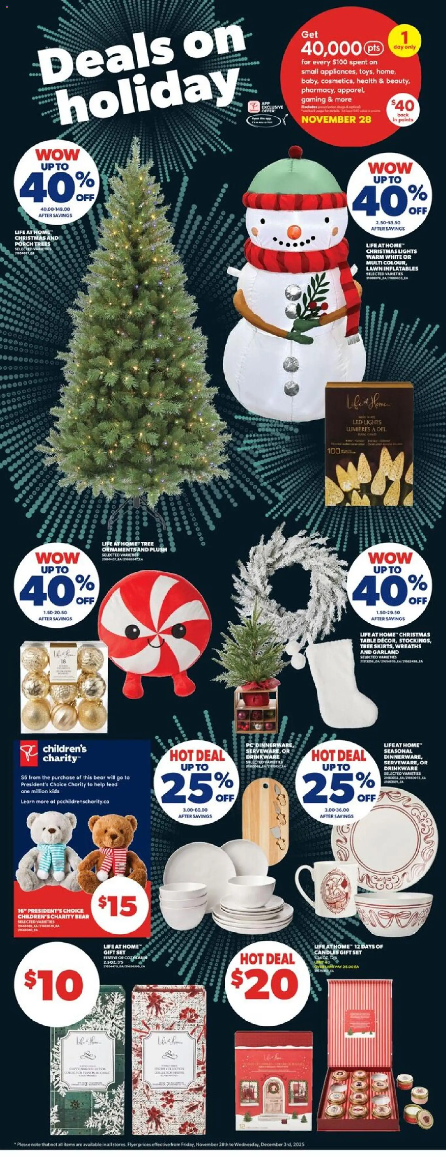 Real Canadian Superstore flyer valid from 27.11.2025 | Page: 44 | Products: PC, Table