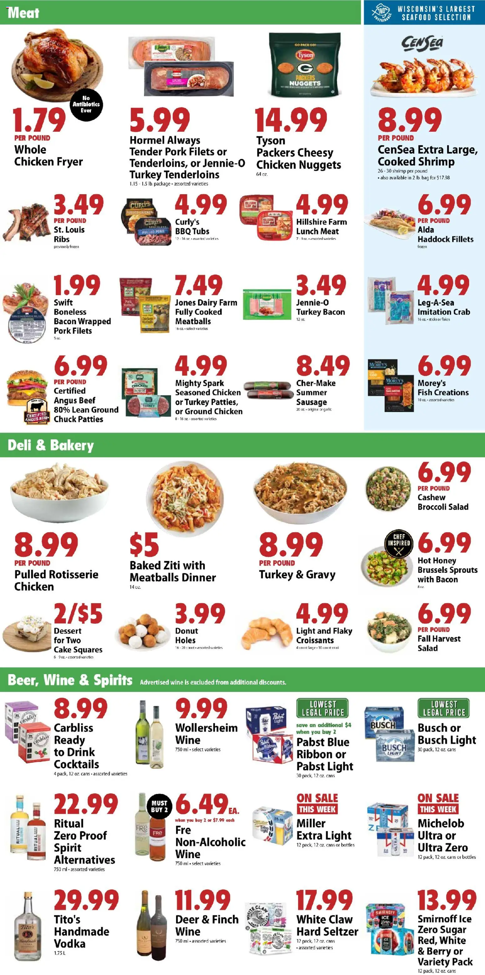 Festival Foods Weekly Ad - valid from 02.01.2026 | Page: 3 | Products: Sugar, Seafood, Sausage, Croissants