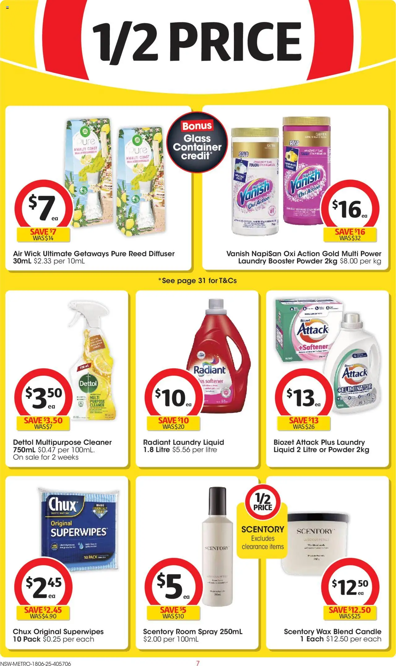 Coles catalogue - valid from 18.06.2025 | Page: 7 | Products: Powder, Cleaner, Laundry, Multipurpose