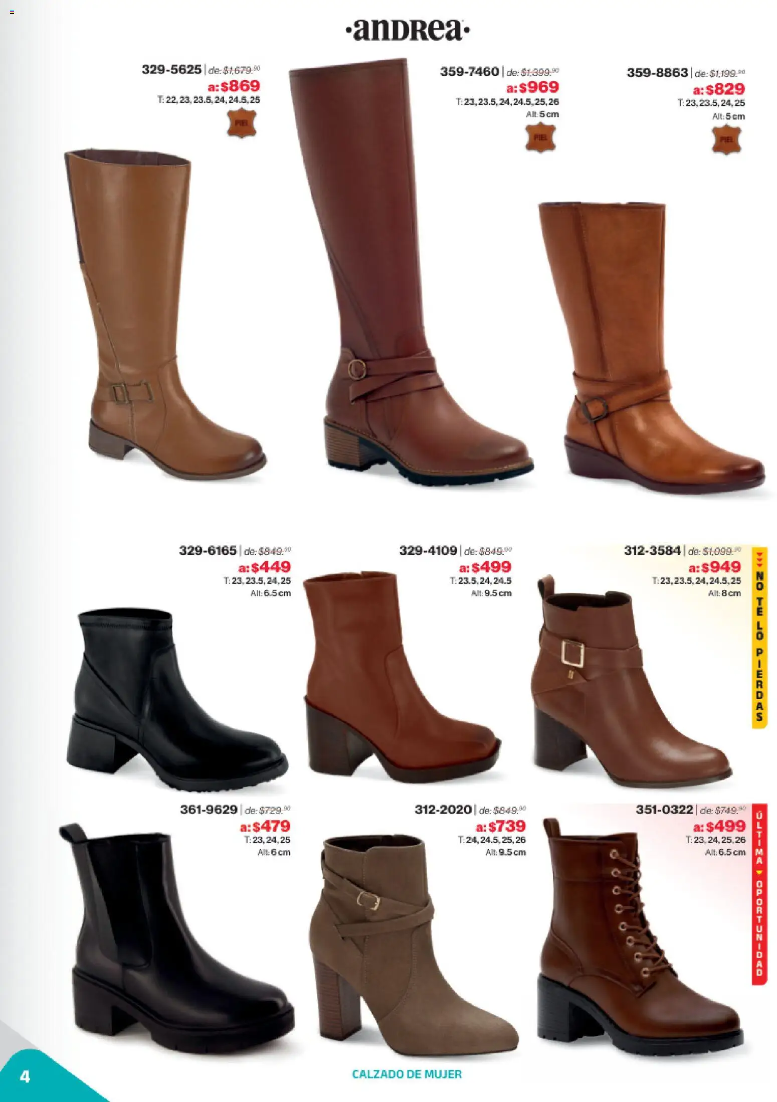 Nuevas ofertas de Andrea válidas en toda la República Mexicana desde el 02.11.2025. ¡Encuentra las mejores ofertas en Andrea catálogo Outlet! | Página: 4