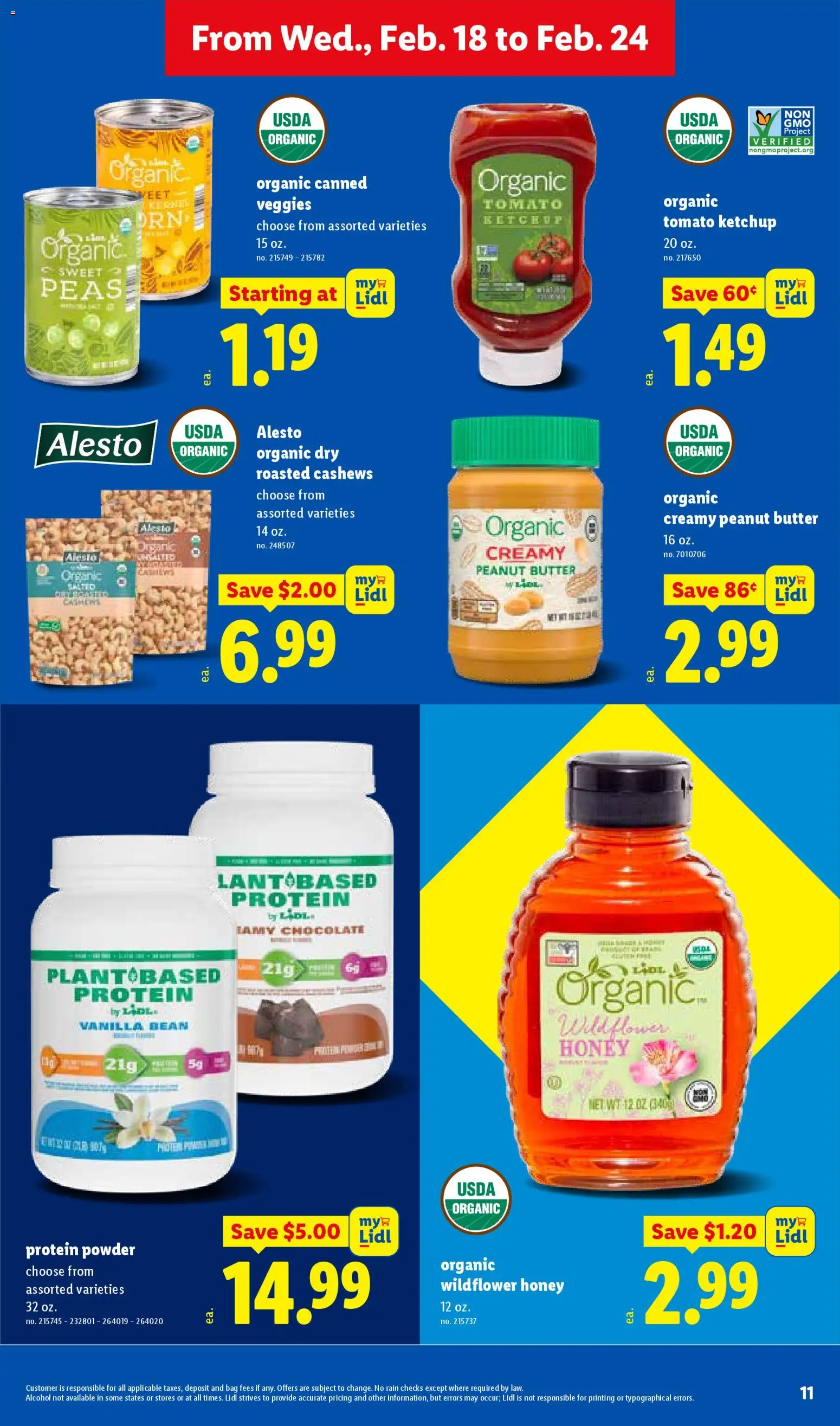 Lidl Weekly Ad - valid from 18.02.2026 | Page: 11 | Products: Powder, Butter, Ketchup, Bag