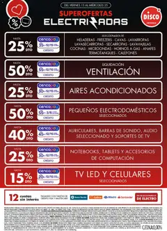 Vista previa Disco - Ofertas | Electro, T. Libre y más válido desde el 12.03.2026