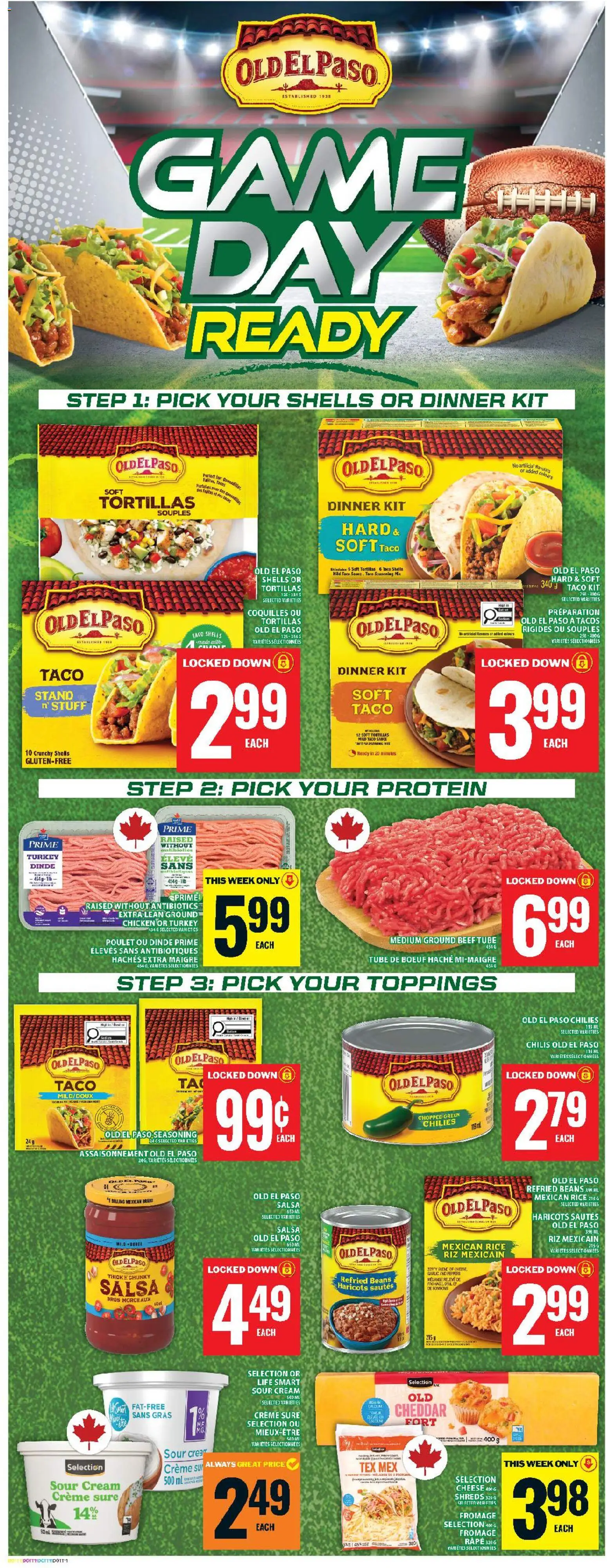 Food Basics flyer valid from 13.11.2025 | Page: 12 | Products: Rice, Sour cream, Game, Cheese