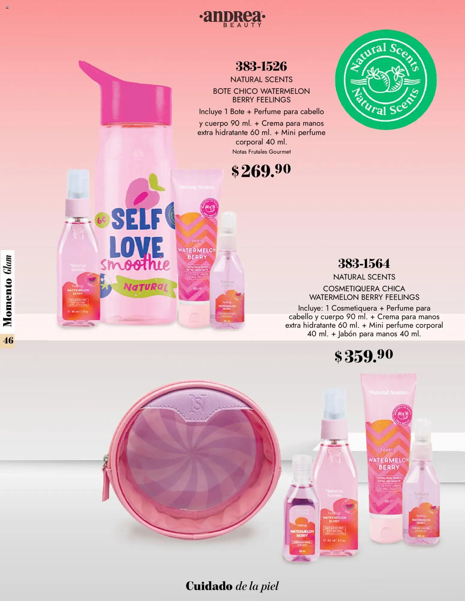Nuevas ofertas de Andrea válidas en toda la República Mexicana desde el 26.10.2025. ¡Encuentra las mejores ofertas en Andrea catálogo Momento Glam! | Página: 46 | Productos: Crema, Perfume, Jabón