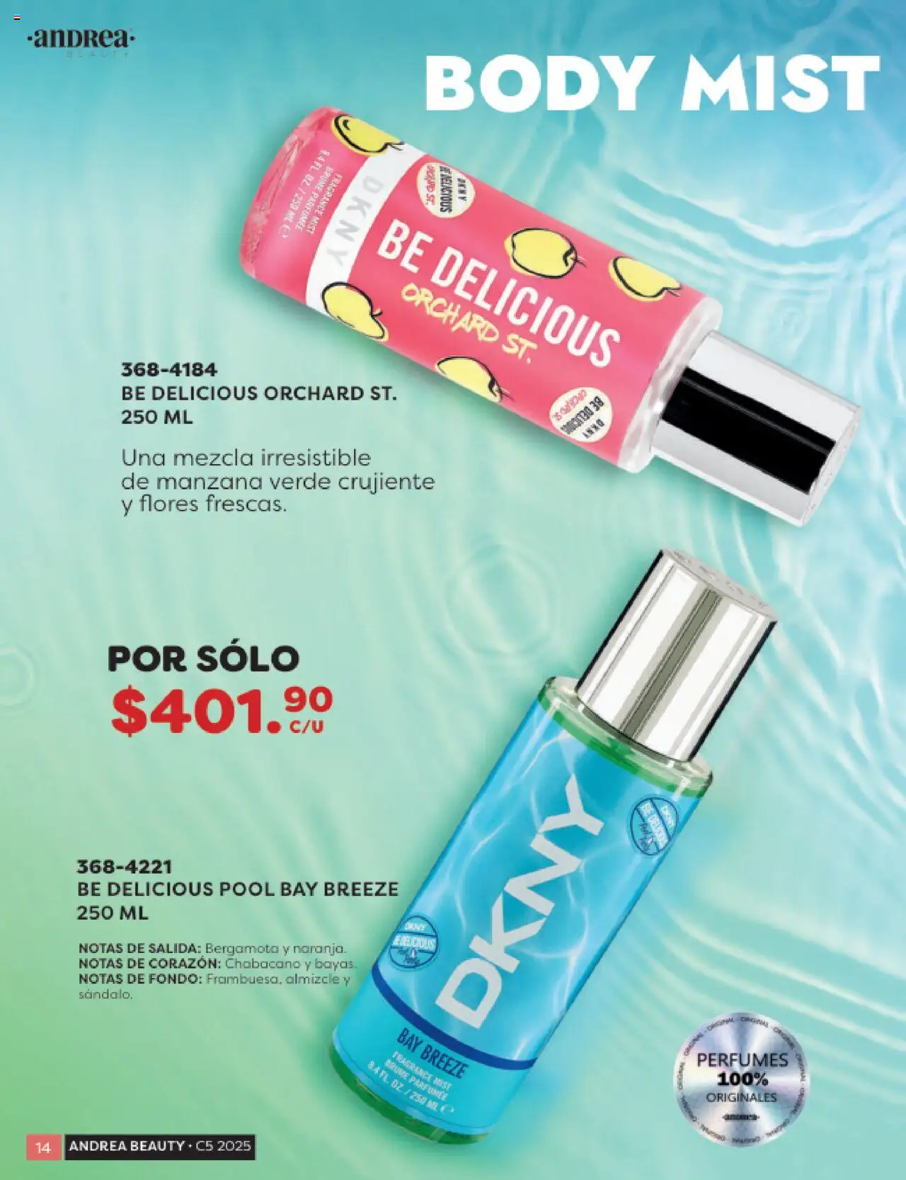 Nuevas ofertas de Andrea válidas en toda la República Mexicana desde el 03.10.2025. ¡Encuentra las mejores ofertas en Andrea - Catálogo Beauty - 20% en todo el catálogo! | Página: 14 | Productos: Manzana, Body