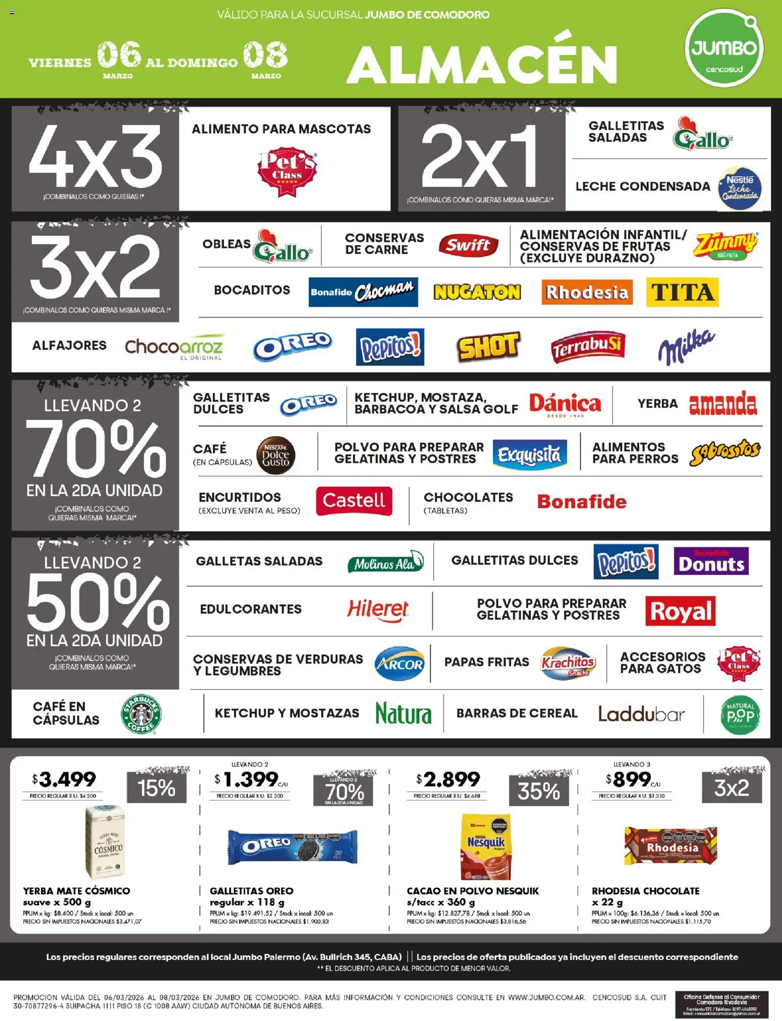 Jumbo ofertas │ válido desde el 06.03.2026 | Página: 2 | Productos: Teléfono, Ketchup, Leche, Chocolate