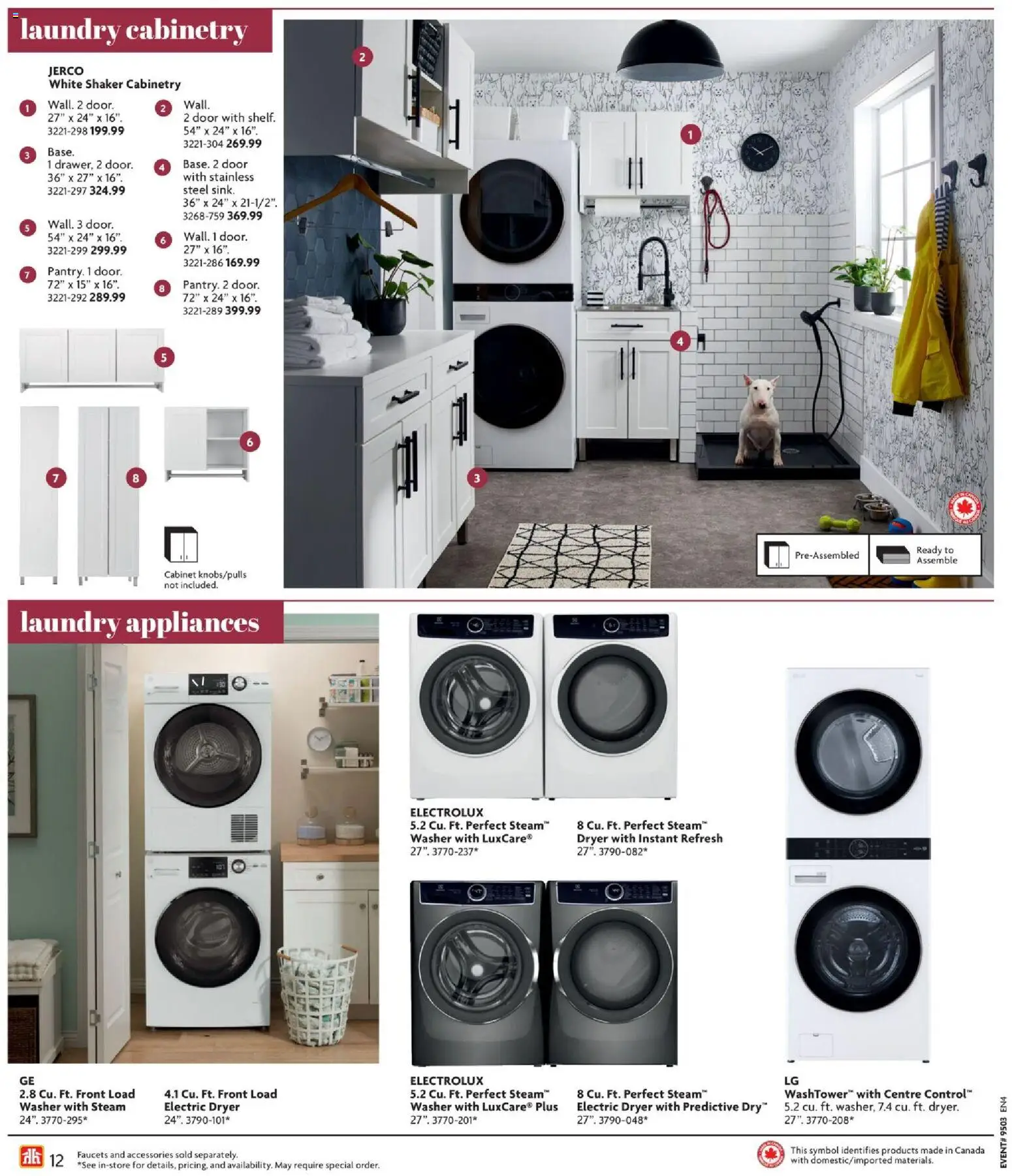 Home Hardware flyer valid from 15.01.2026 | Page: 12 | Products: Dryer, Cabinet