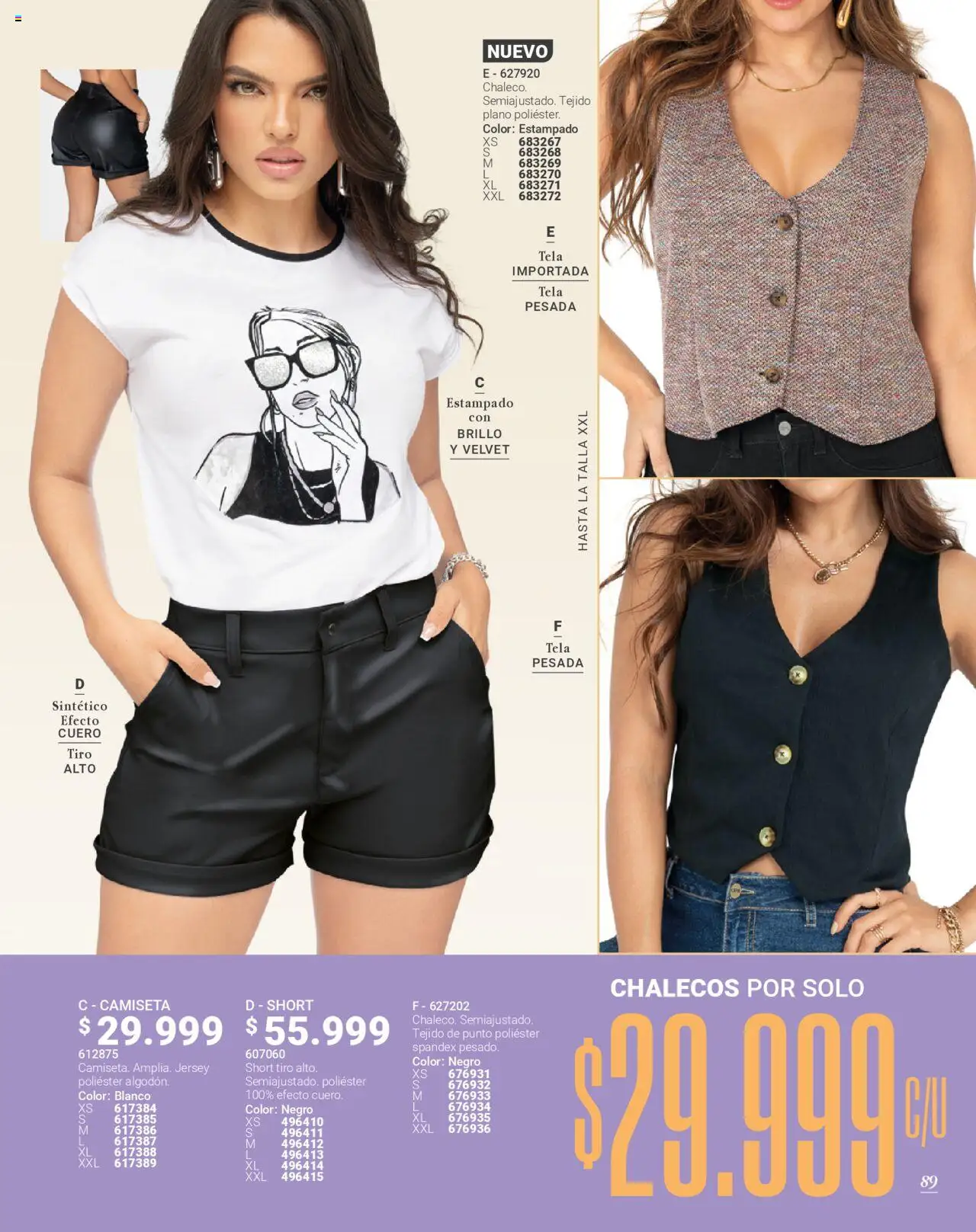 Carmel revista - valida desde el 08.09.2025 | Página: 89 | Productos: Brillo, Short, Camiseta