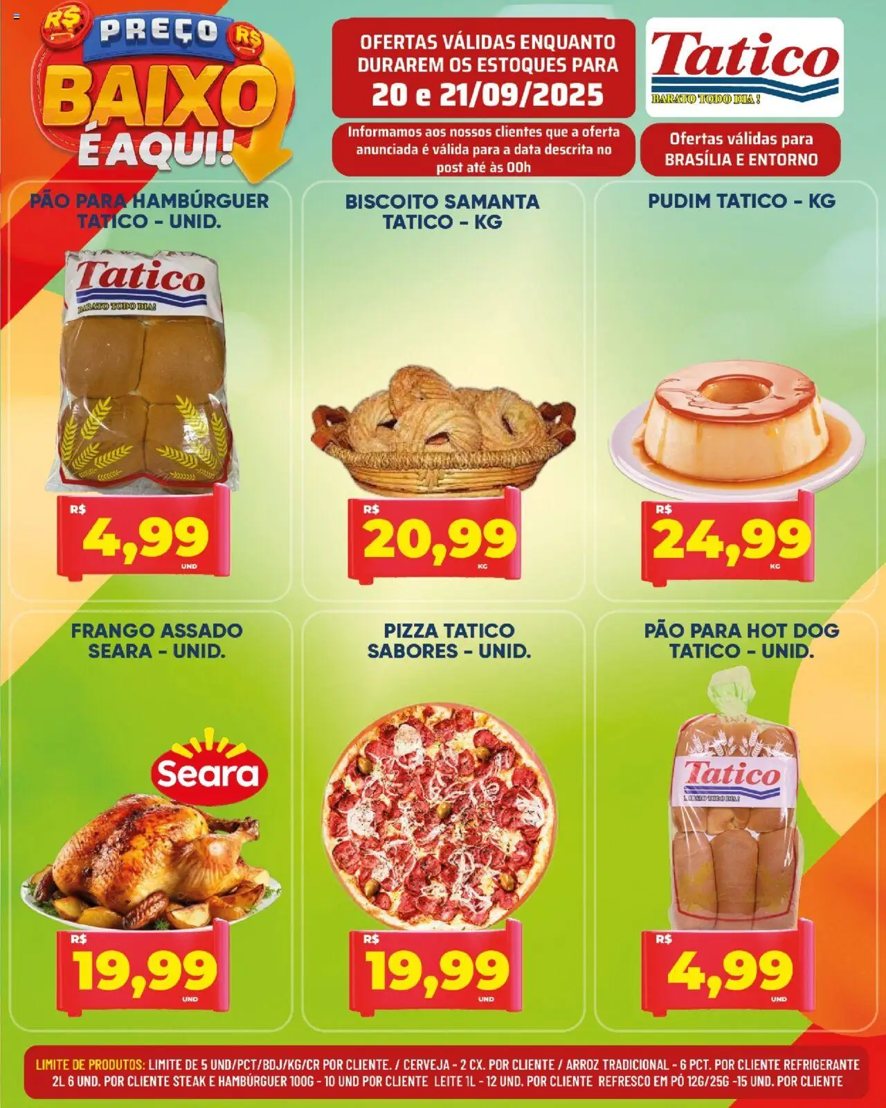 Tatico Folheto - válido de 20.09.2025 | Página: 7 | Produtos: Biscoito, Arroz, Hambúrguer, Refrigerante