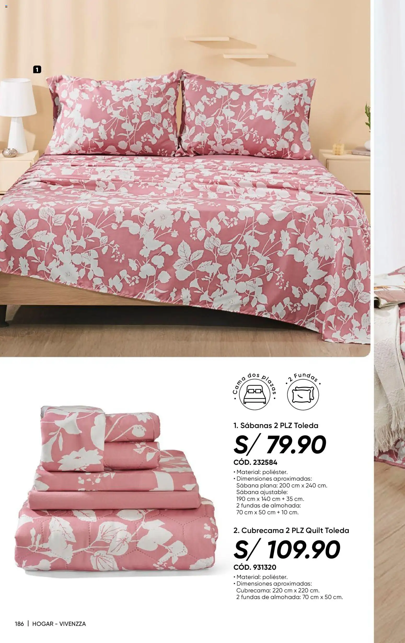 Catálogo Azzorti válido desde 24.11.2025 | Página: 188 | Productos: Cama, Almohada