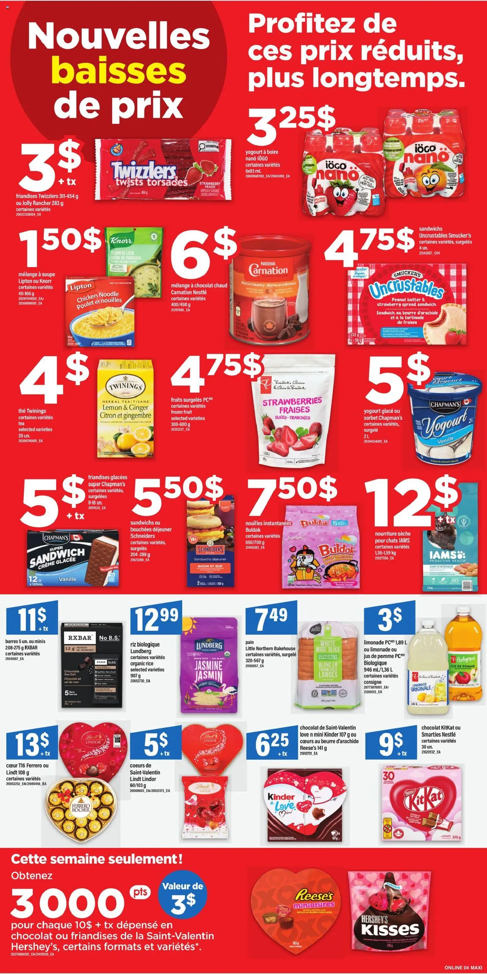 Maxi flyer valid from 05.02.2026 | Page: 8 | Products: Rice, Cream, Butter, Chicken