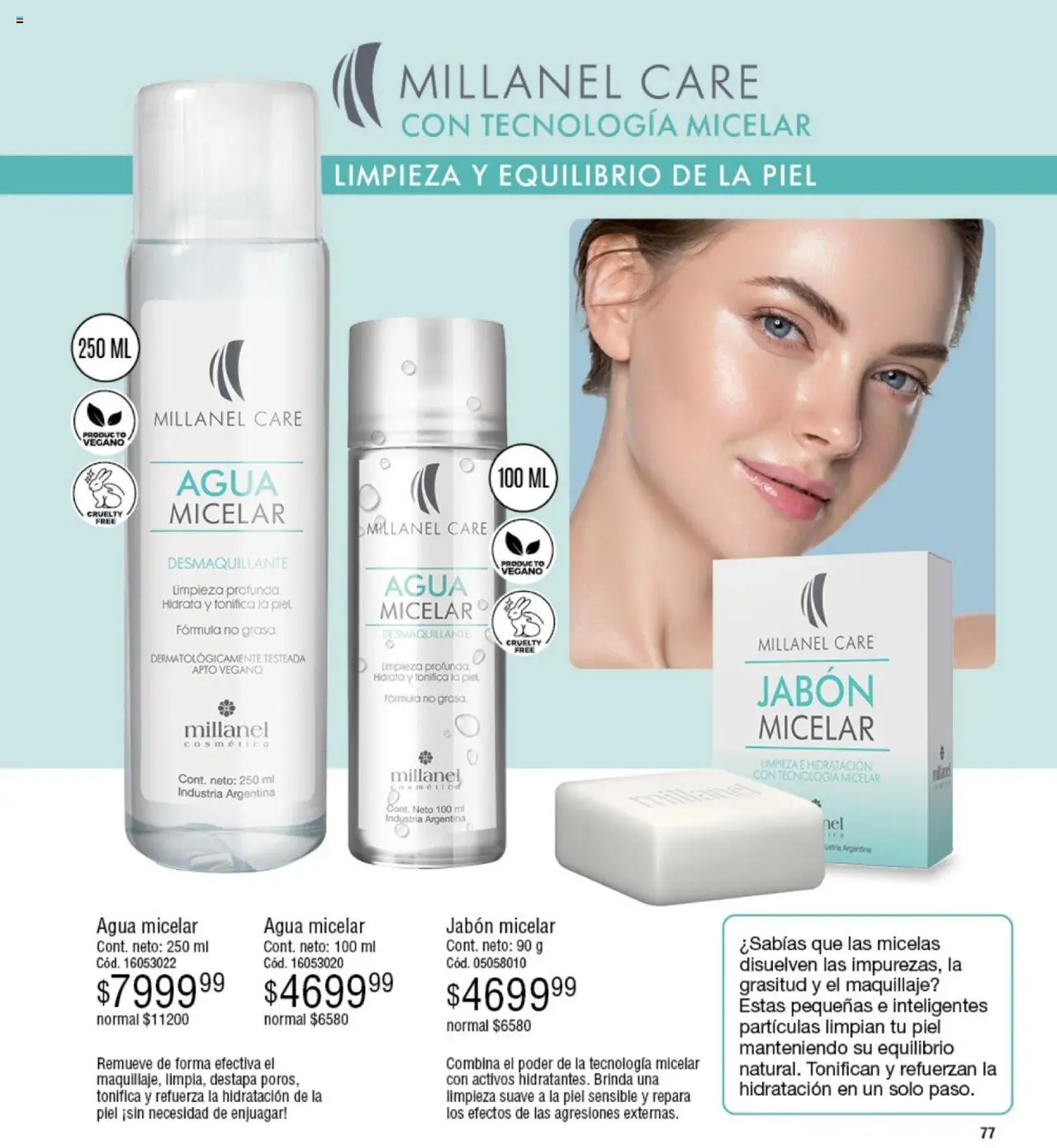 Millanel catálogo │ válido desde el 23.06.2025 | Página: 77 | Productos: Maquillaje, Desmaquillante, Jabón, Agua