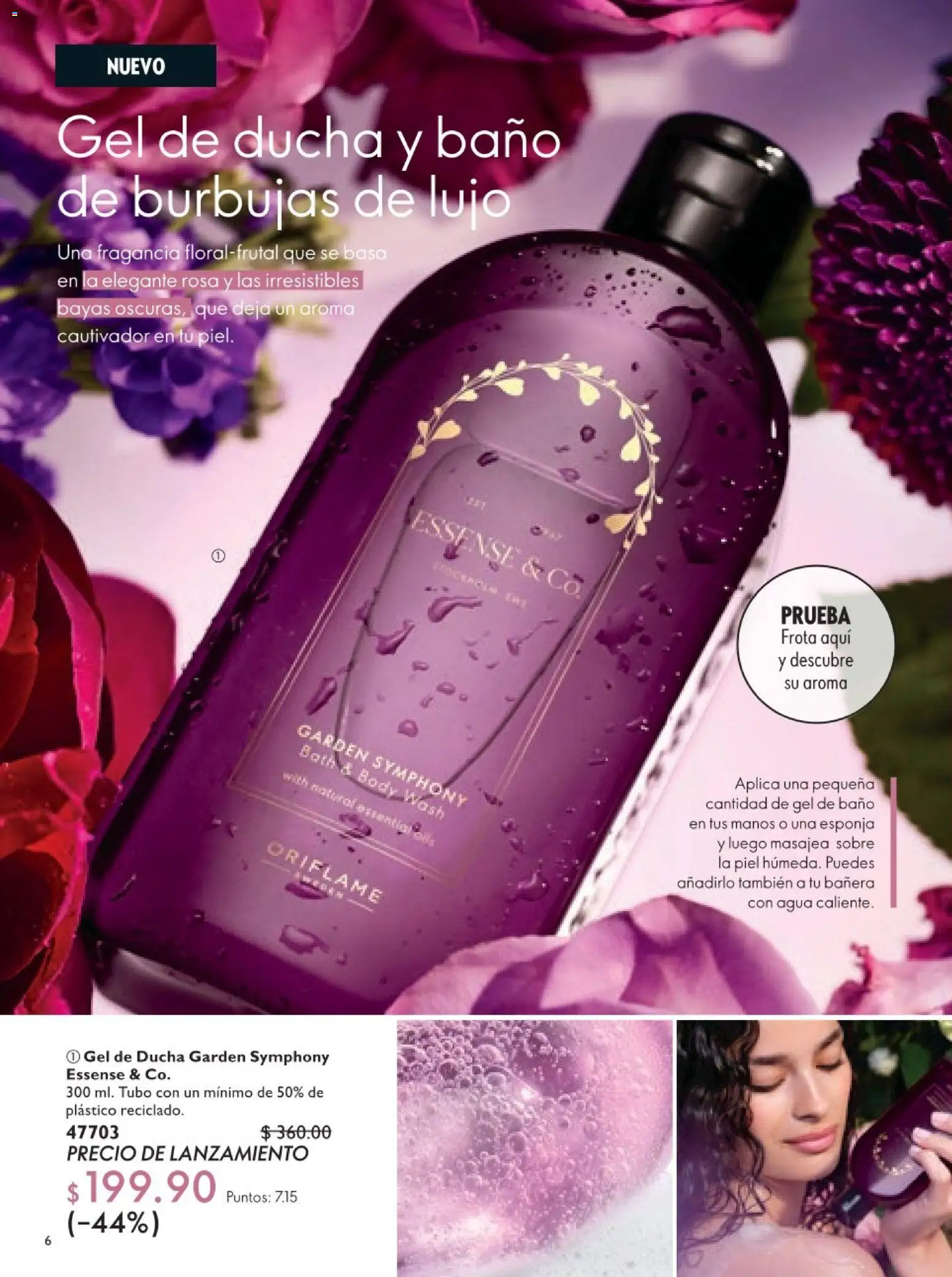 Nuevas ofertas de Oriflame válidas en toda la República Mexicana desde el 18.04.2026. ¡Encuentra las mejores ofertas en Oriflame campaña 6 2026! | Página: 6 | Productos: Esponja, Body, Fragancia, Gel de ducha