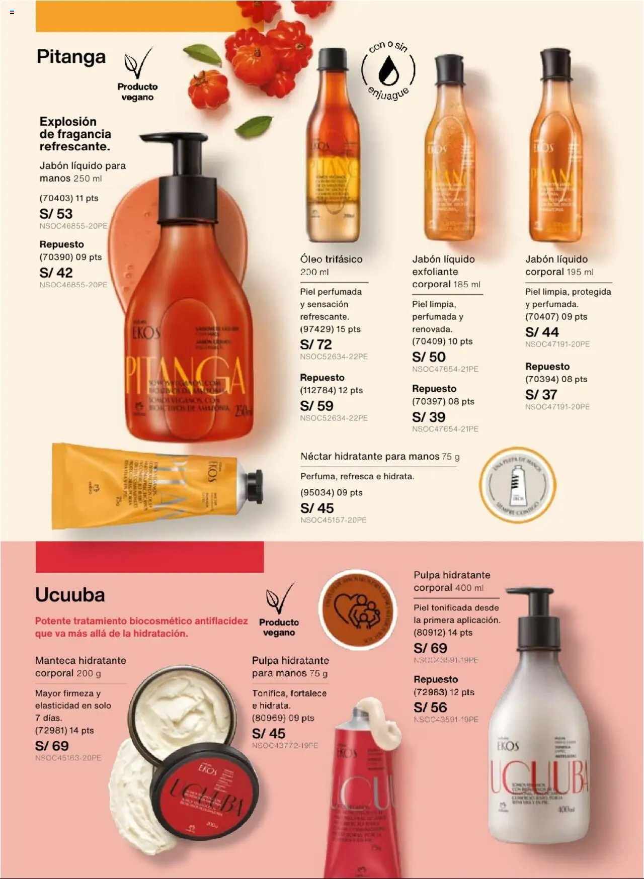 Catálogo Natura válido desde 13.09.2025 | Página: 105 | Productos: Exfoliante, Jabón, Fragancia