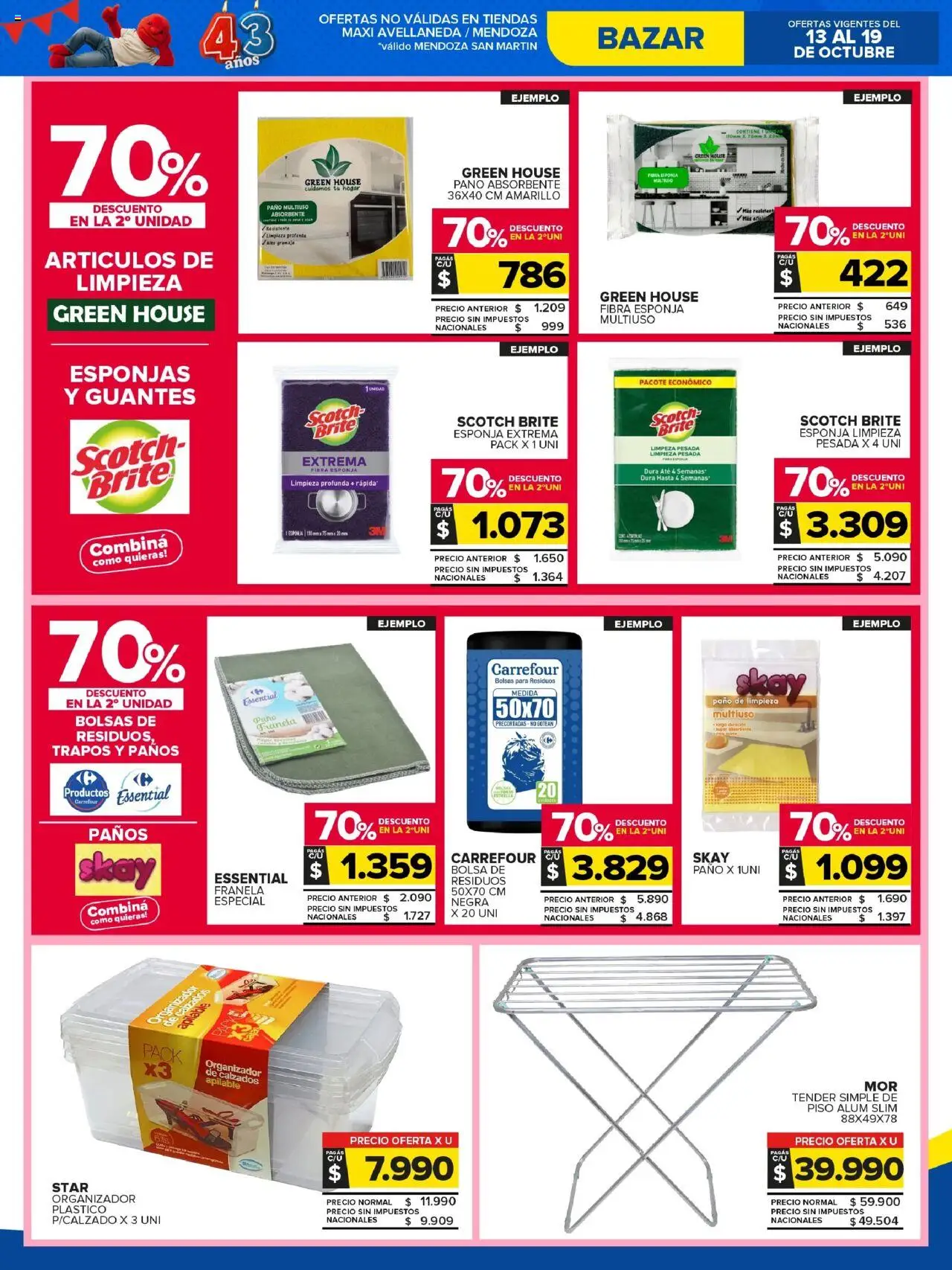 Carrefour Maxi catálogo - Chubut │ válido desde el 13.10.2025 | Página: 26 | Productos: Bolsa, Tender, Esponja, Guantes