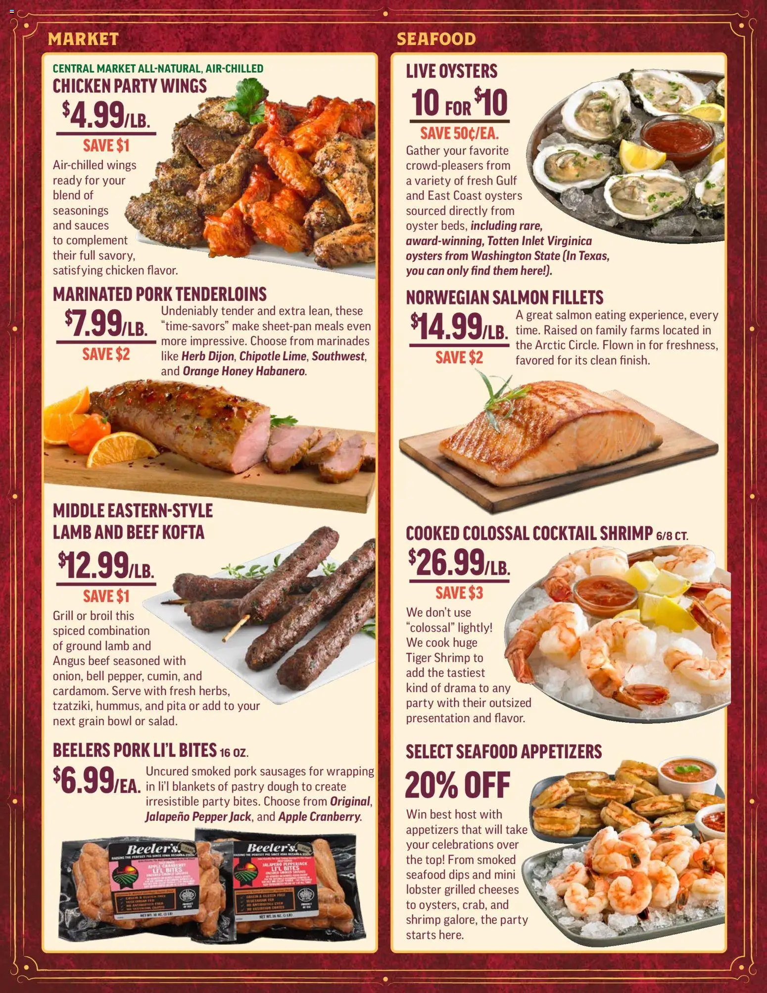 Central Market Weekly Ad - valid from 26.12.2025 | Page: 3 | Products: Pork, Beef, Pepper, Grill