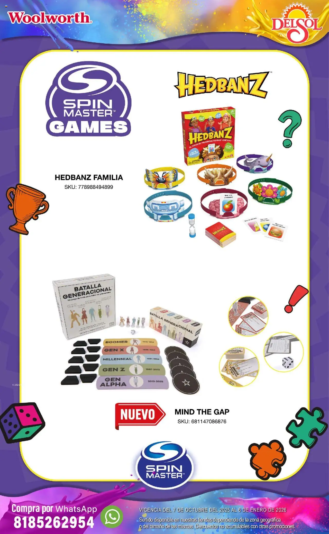 Nuevas ofertas de Del Sol y Woolworth válidas en toda la República Mexicana desde el 07.10.2025. ¡Encuentra las mejores ofertas en Del Sol y Woolworth - Catálogo Castillo Del Juguete! | Página: 112 | Productos: Juego