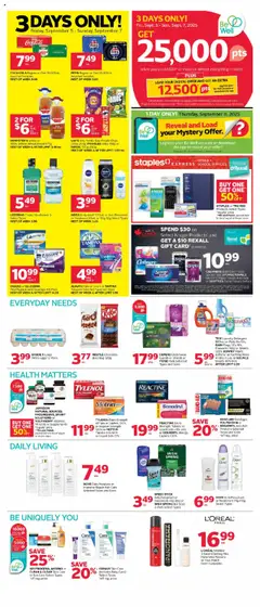 Preview of Rexall weekly flyer / circulaire from shop Rexall valid from 05.09.2025