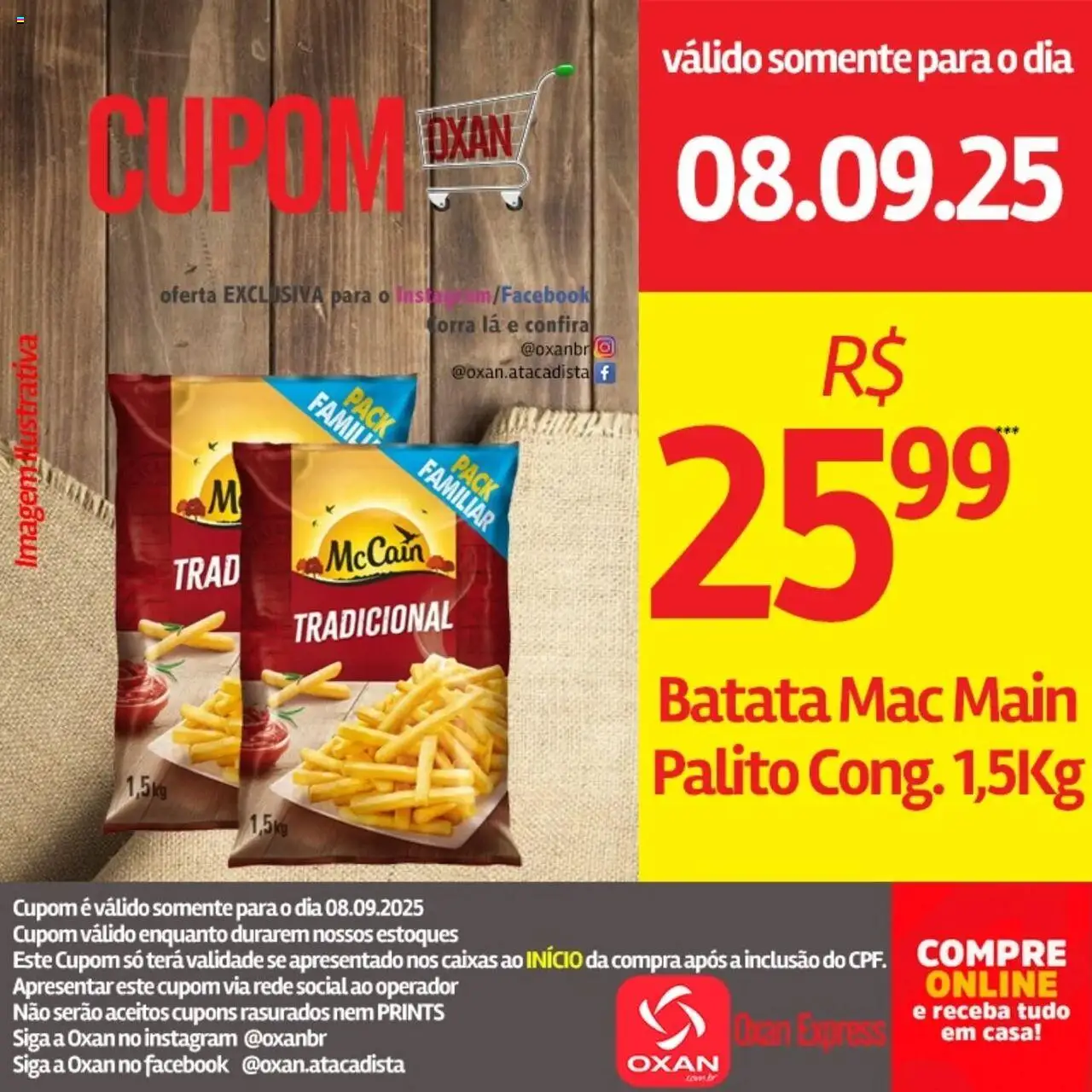 Oxan Atacadista Folheto - válido de 08.09.2025 | Página: 24 | Produtos: Batata