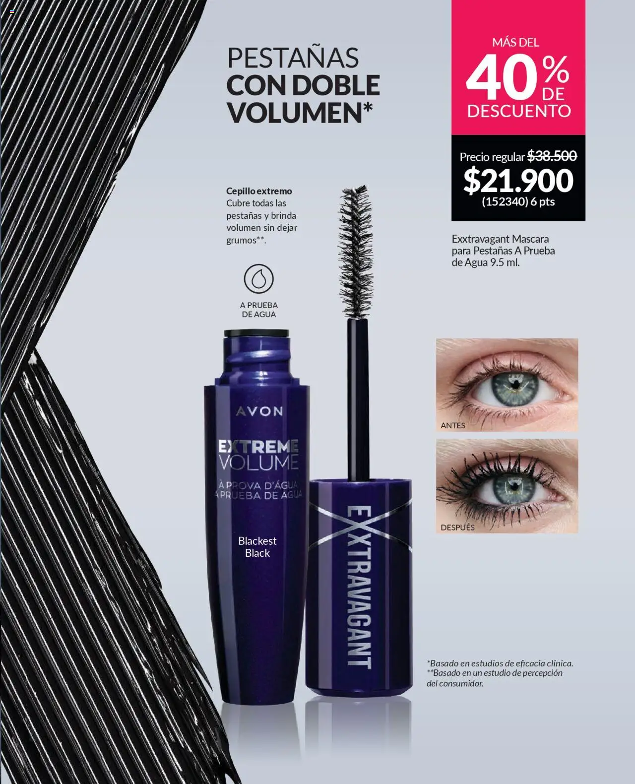 Avon revista - valida desde el 12.09.2025 | Página: 22 | Productos: Agua, Cepillo, Máscara