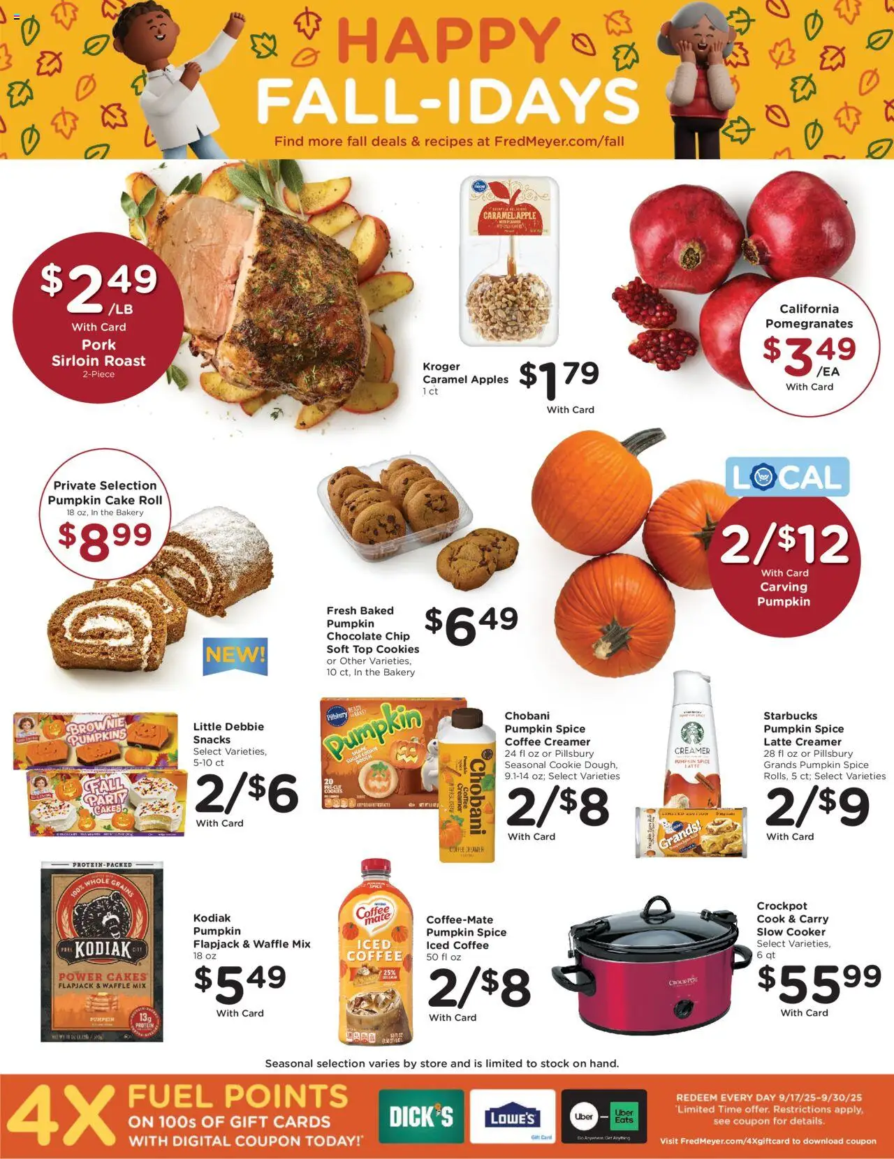 Fred Meyer Weekly Ad - valid from 17.09.2025 | Page: 10 | Products: Bakery, Cooker, Apples, Chocolate Chip