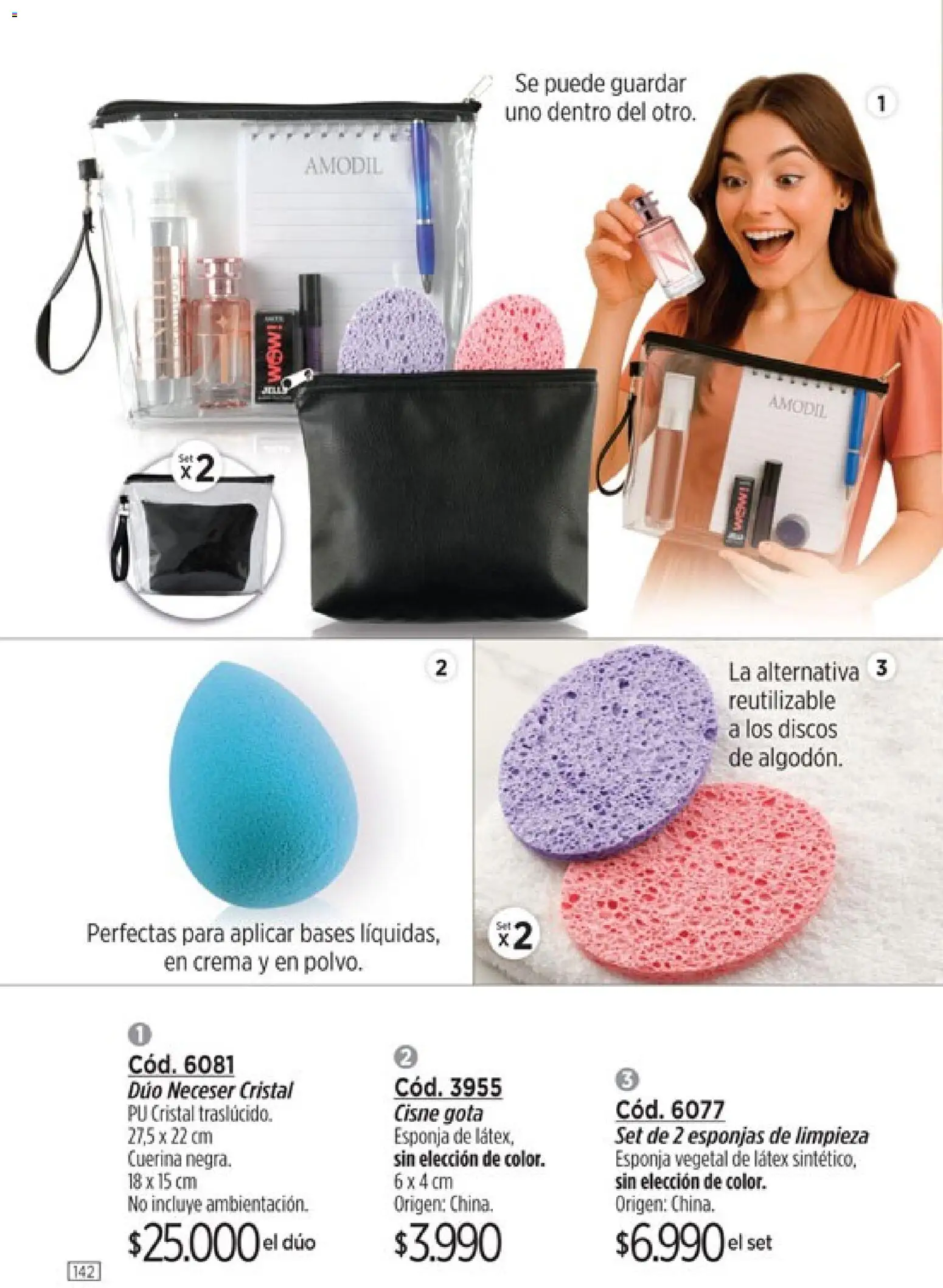 Catálogo Amodil Campaña 2 │ válido desde el 01.02.2026 | Página: 142 | Productos: Neceser, Esponja, Crema