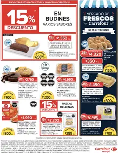 Vista previa Carrefour ofertas válido desde el 21.04.2026 | Página: 38 | Productos: Budín, Tomate, Manteca, Ravioles