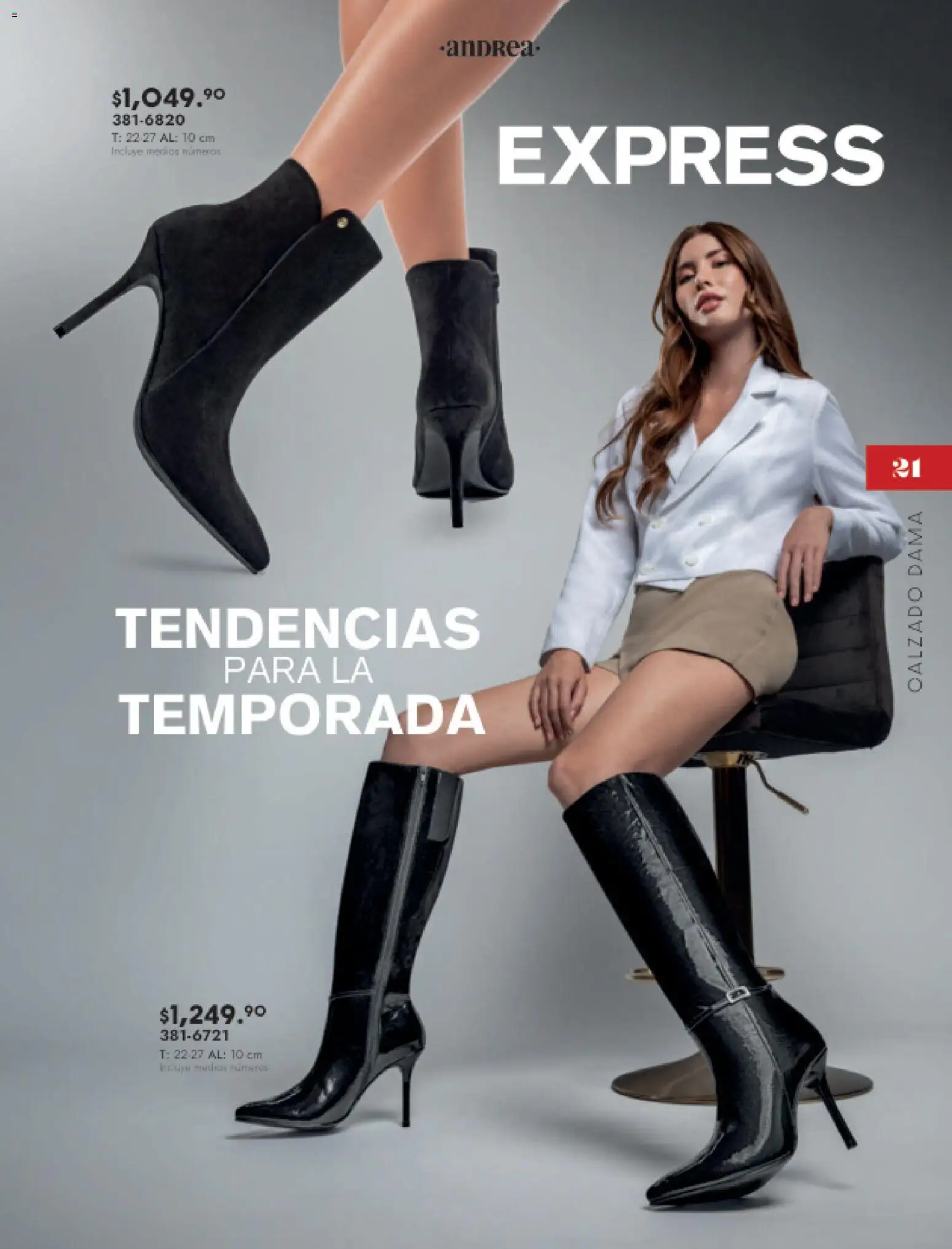 Nuevas ofertas de Andrea válidas en toda la República Mexicana desde el 16.11.2025. ¡Encuentra las mejores ofertas en Andrea catálogo Botas y botines! | Página: 21