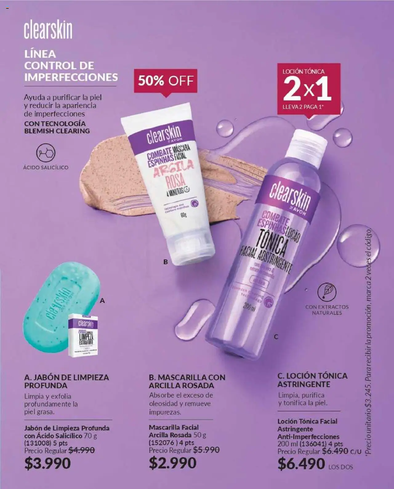 Catálogo Avon Campaña 12 │ válido desde el 08.07.2025 | Página: 98 | Productos: Loción, Máscara, Mascarilla, Jabón