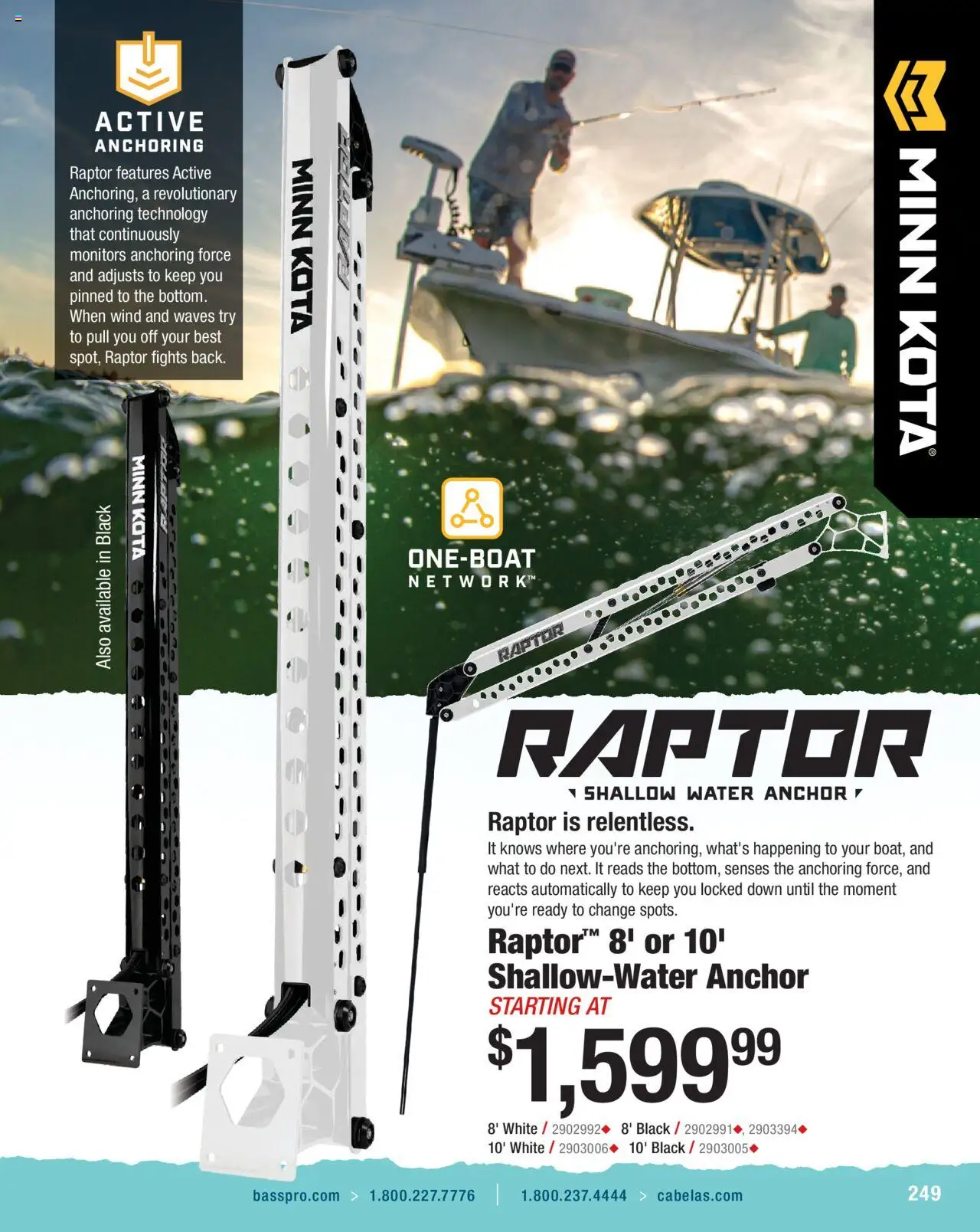 Cabela's Saltwater Specialist 25 - valid from 01.01.2025 | Page: 249 | Products: Anchor, Water