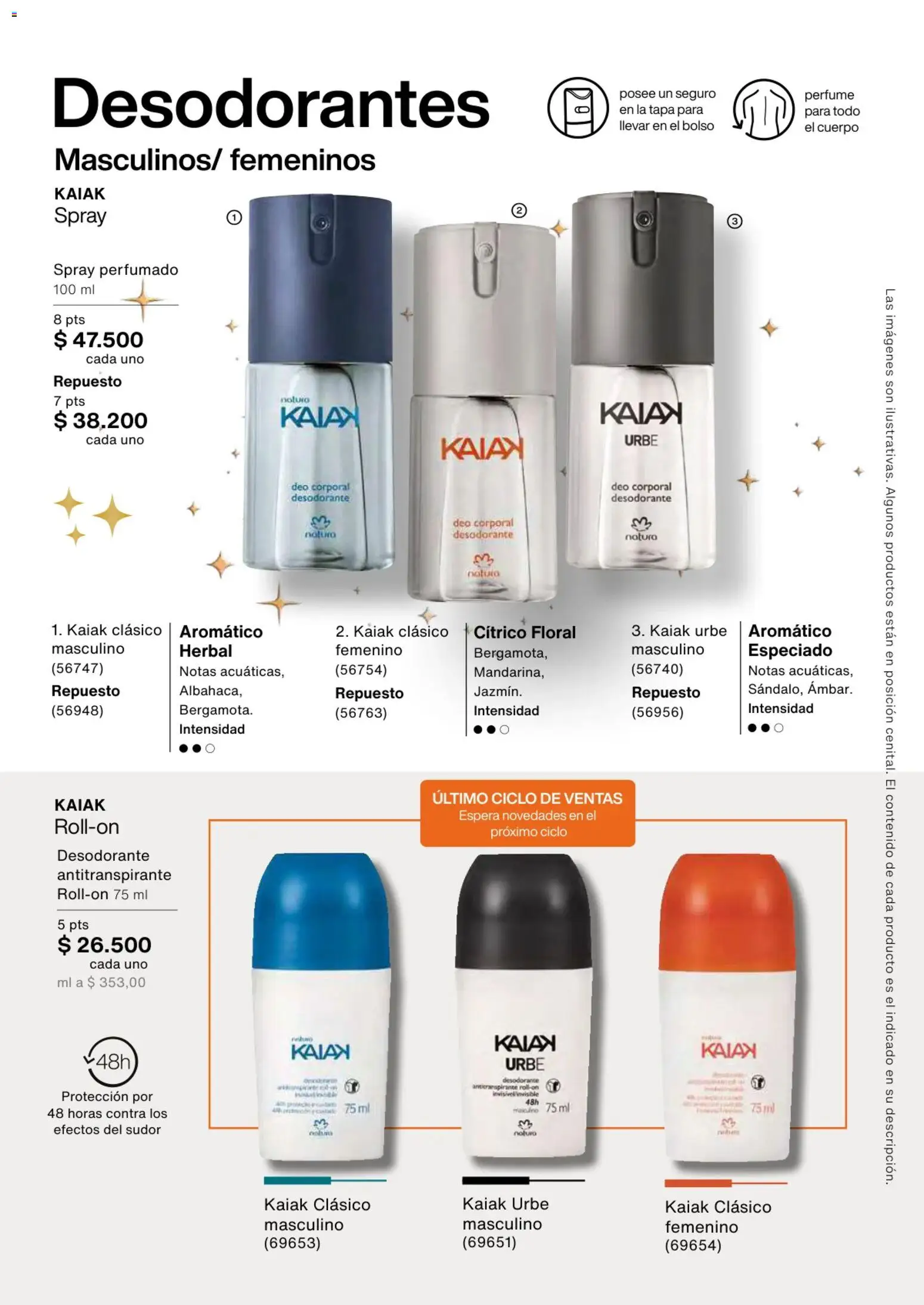 Natura revista - valida desde el 13.11.2025 | Página: 145 | Productos: Bolso, Perfume, Desodorante, Antitranspirante